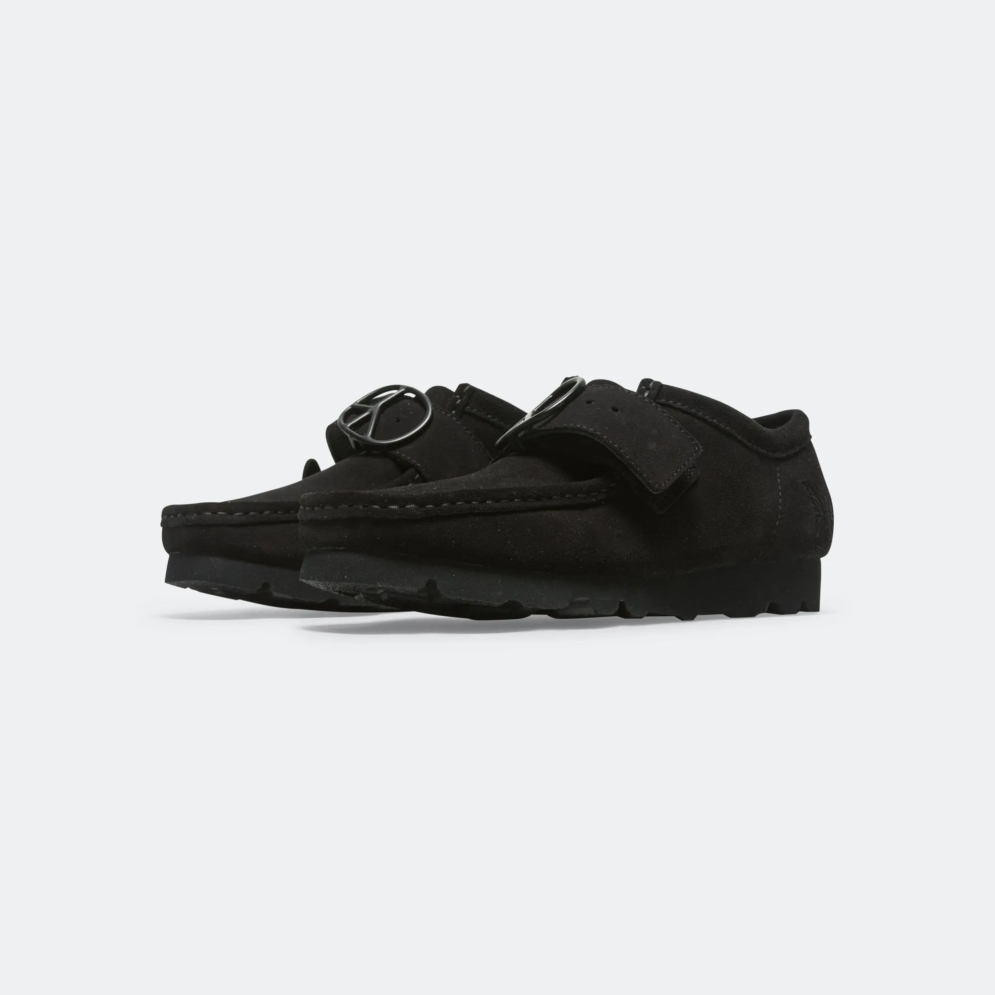 Clarks Shoes WallaStrap Low x Needles - Suède Noir