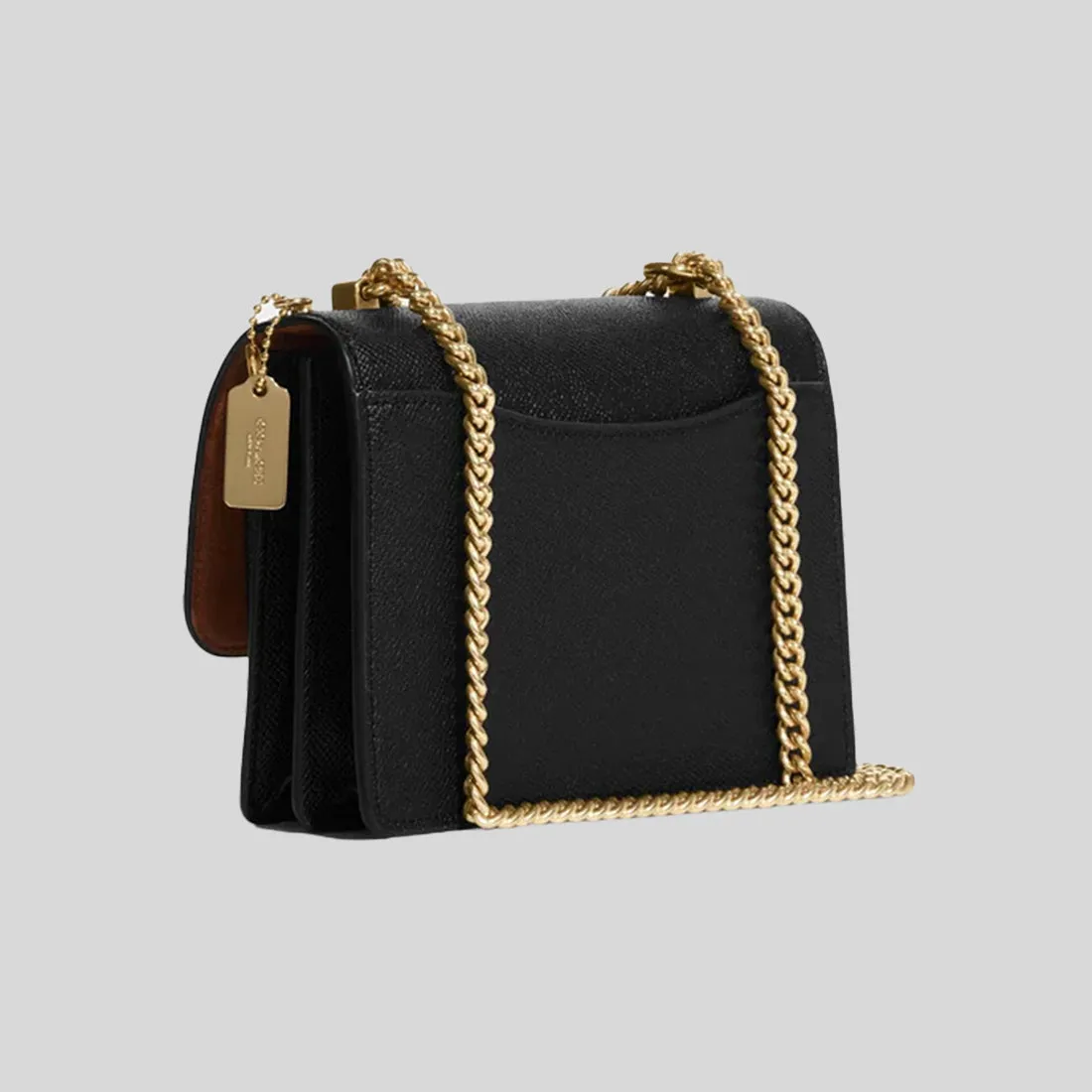 Sac Bandoulière Mini Klare en Cuir Crossgrain COACH Noir C9949