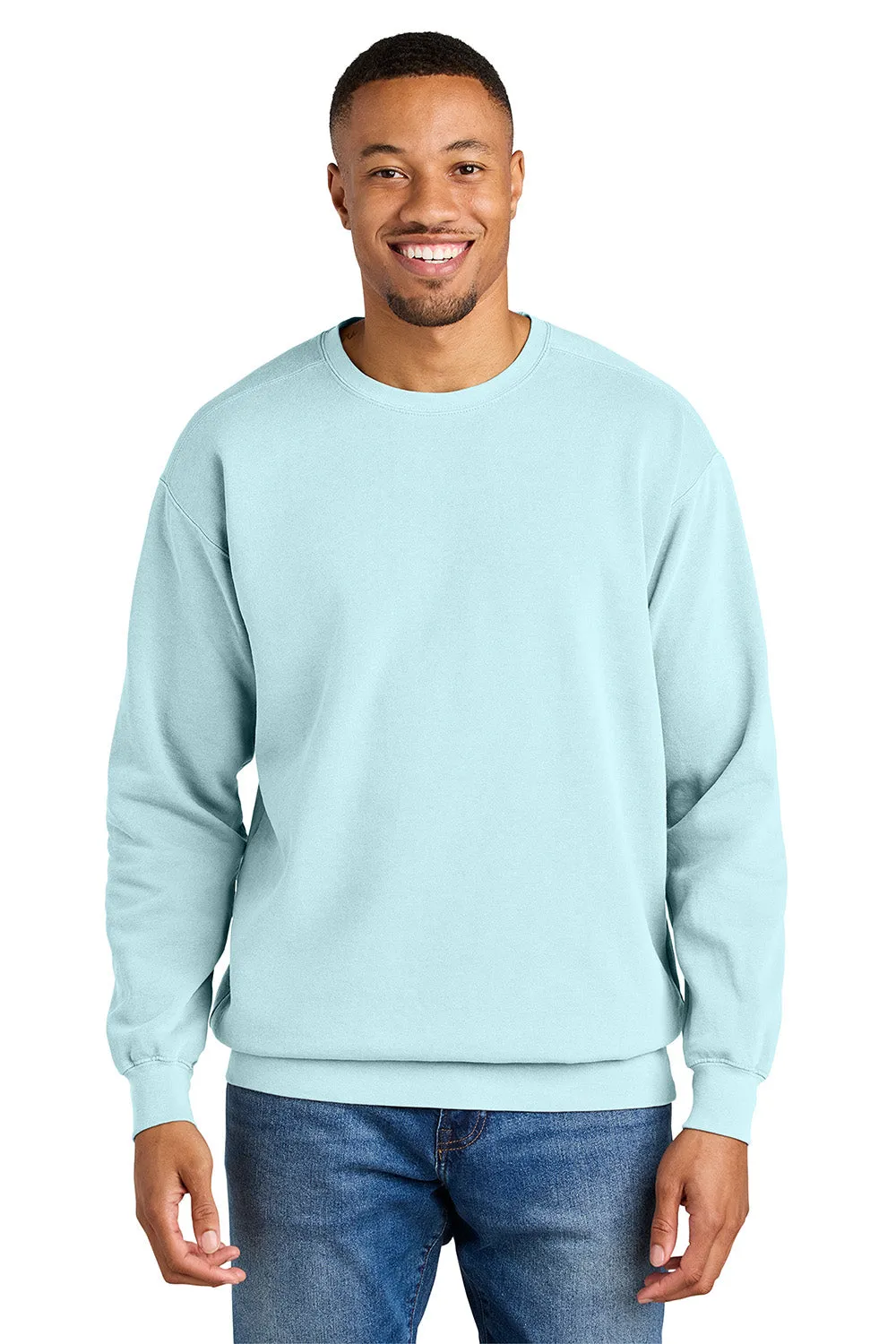 Pull à capuche Comfort Colors pour homme - Bleu chambray