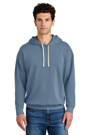 Comfort Colors Mens Garment Dyed Fleece Hooded Sweatshirt Hoodie - Blue Jean