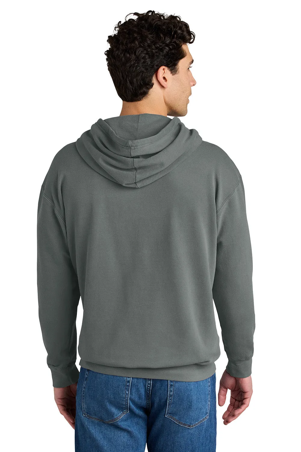 Pull à capuche en polaire teint vêtement pour hommes Comfort Colors - Gris
