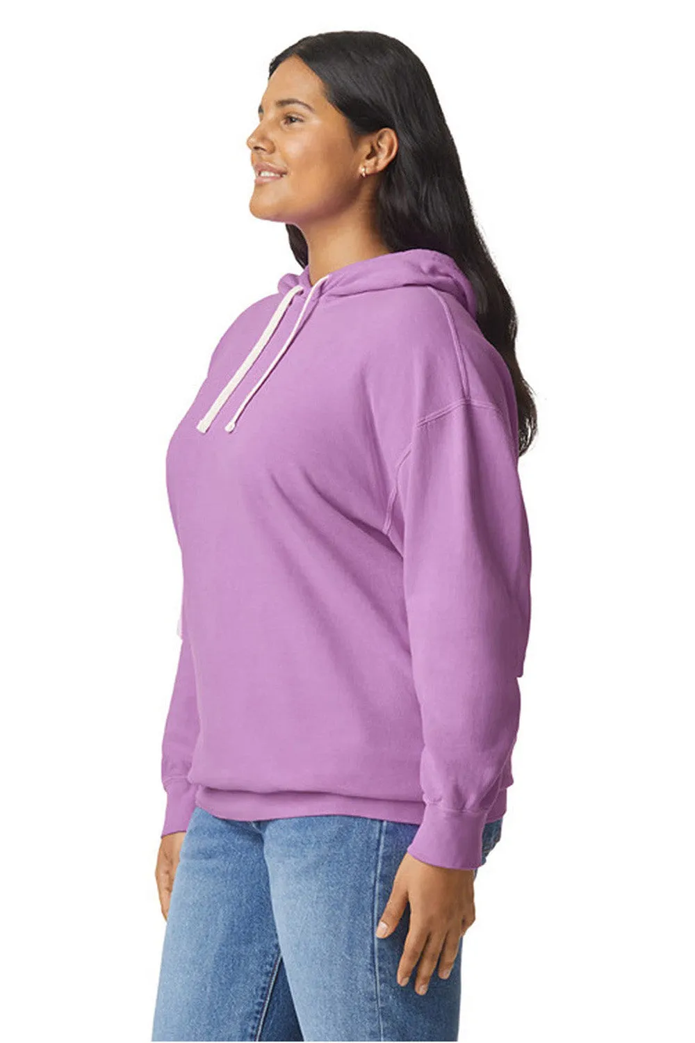 Pull à capuche en polaire teint vêtement pour hommes Comfort Colors - Violet néon