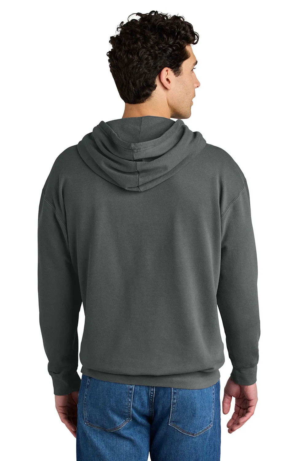 Pull à capuche en polaire teint vêtement pour hommes Comfort Colors - Gris poivre