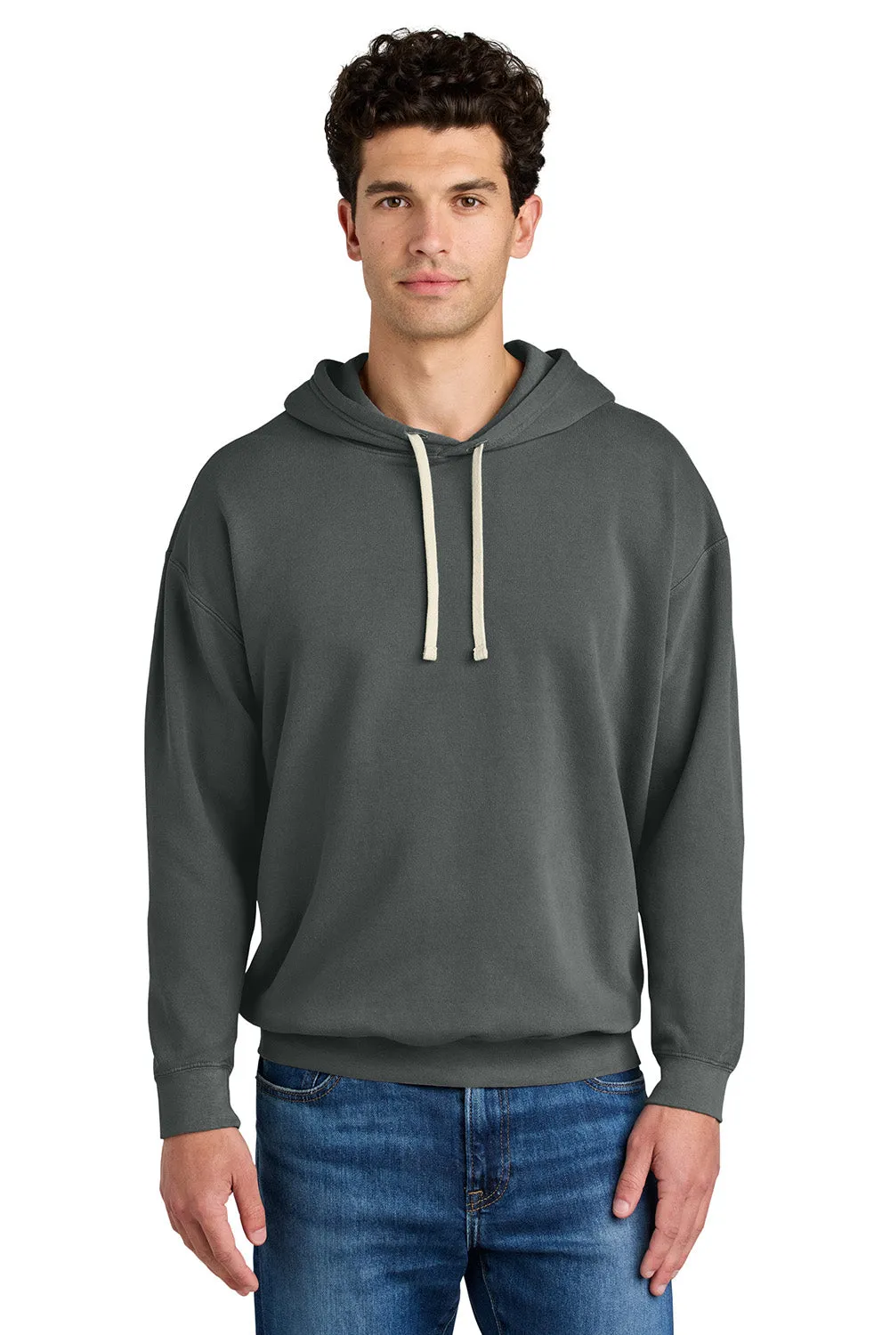 Pull à capuche en polaire teint vêtement pour hommes Comfort Colors - Gris poivre