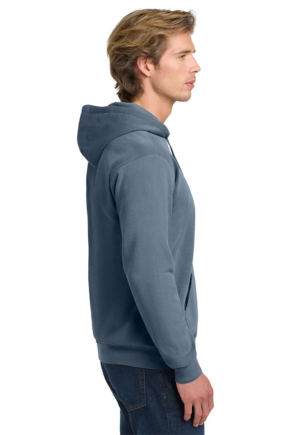 Pull à capuche pour homme Comfort Colors avec poche kangourou - Bleu Jean