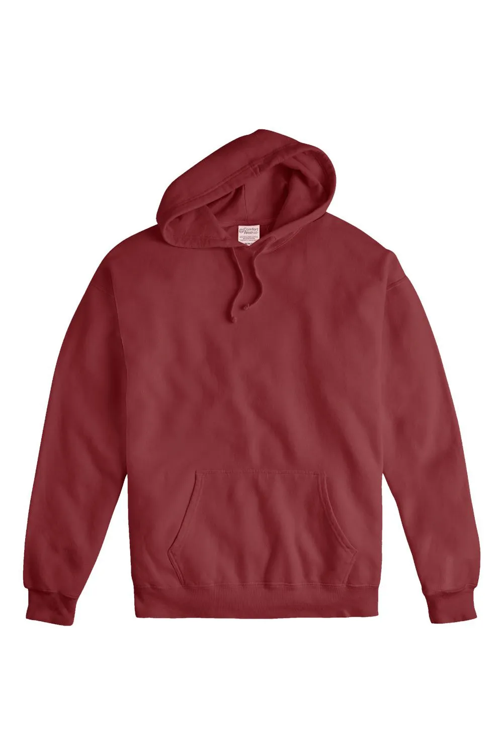 Sweat à capuche ComfortWash By Hanes pour homme avec poche kangourou - Rouge Cayenne