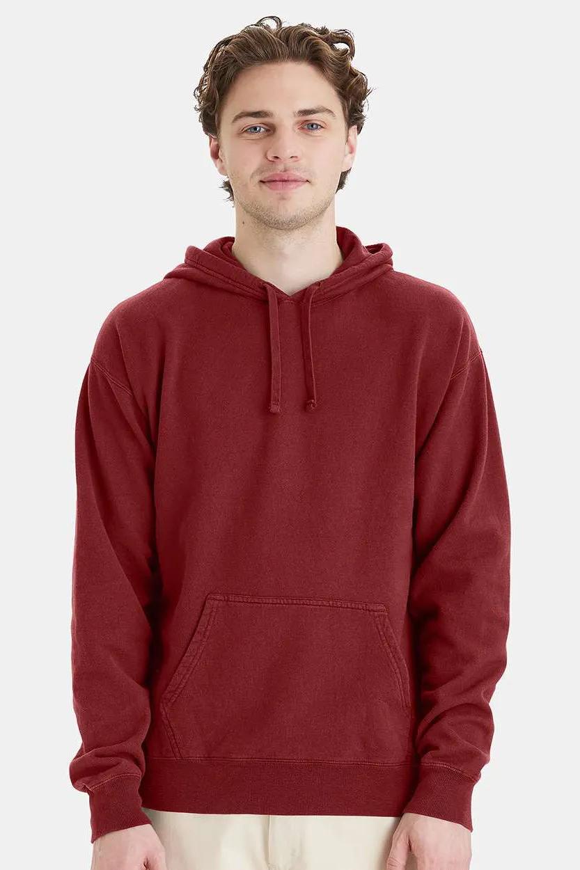Sweat à capuche ComfortWash By Hanes pour homme avec poche kangourou - Rouge Cayenne