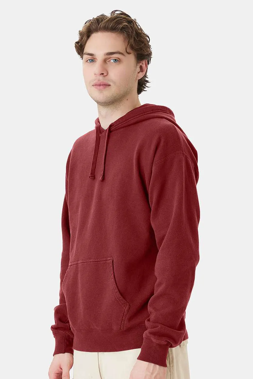 Sweat à capuche ComfortWash By Hanes pour homme avec poche kangourou - Rouge Cayenne