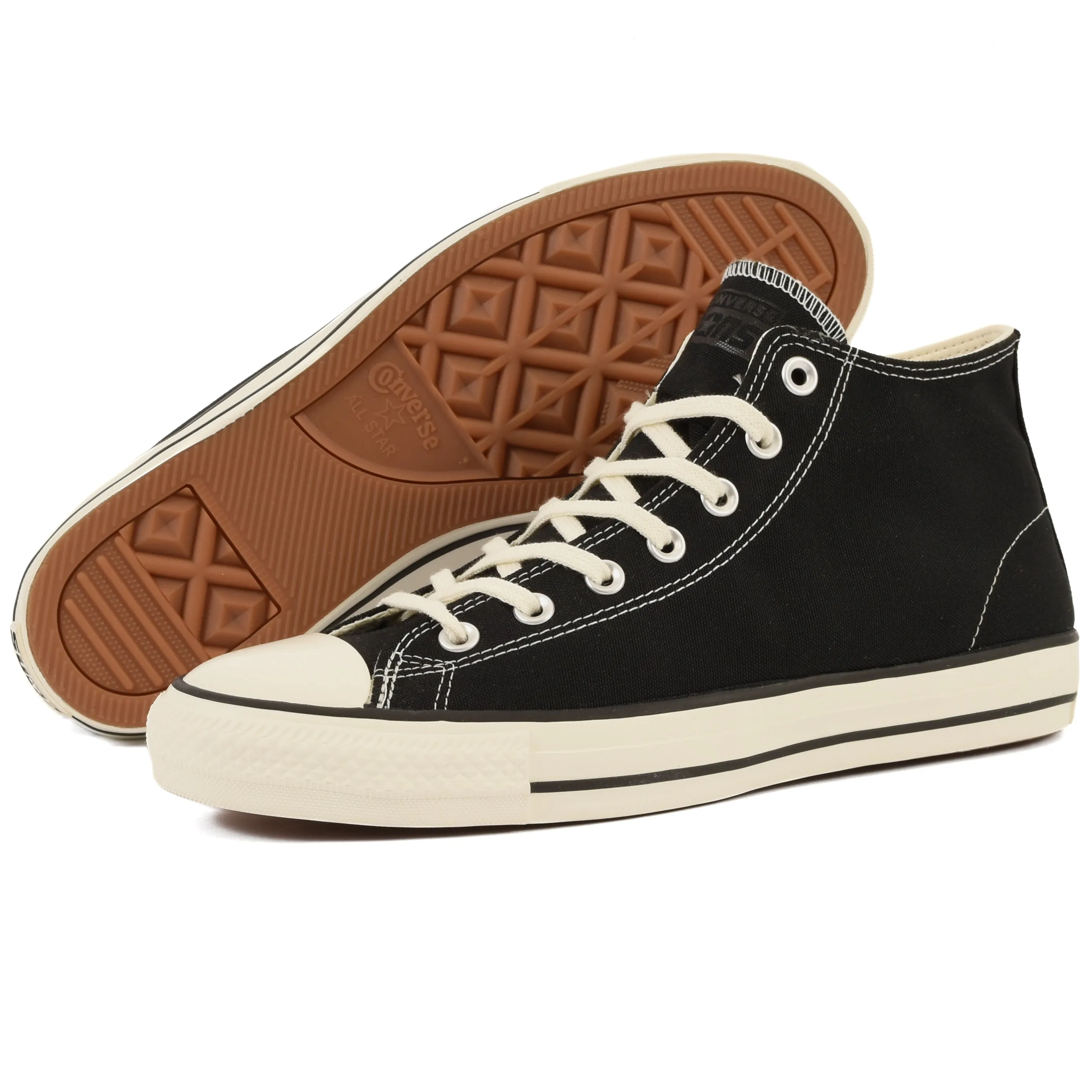Cons - CTAS Pro Mid (Noir/Noir/Aigrette) Chaussures Converse
