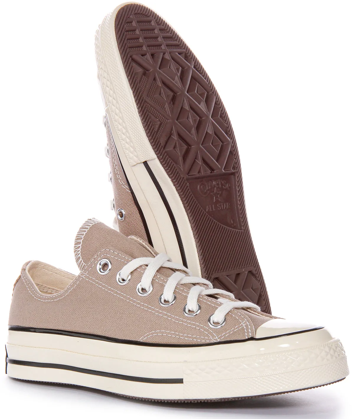 Converse Chuck 70 Vintage Bas A06523C en Chaussures Taupe Converse