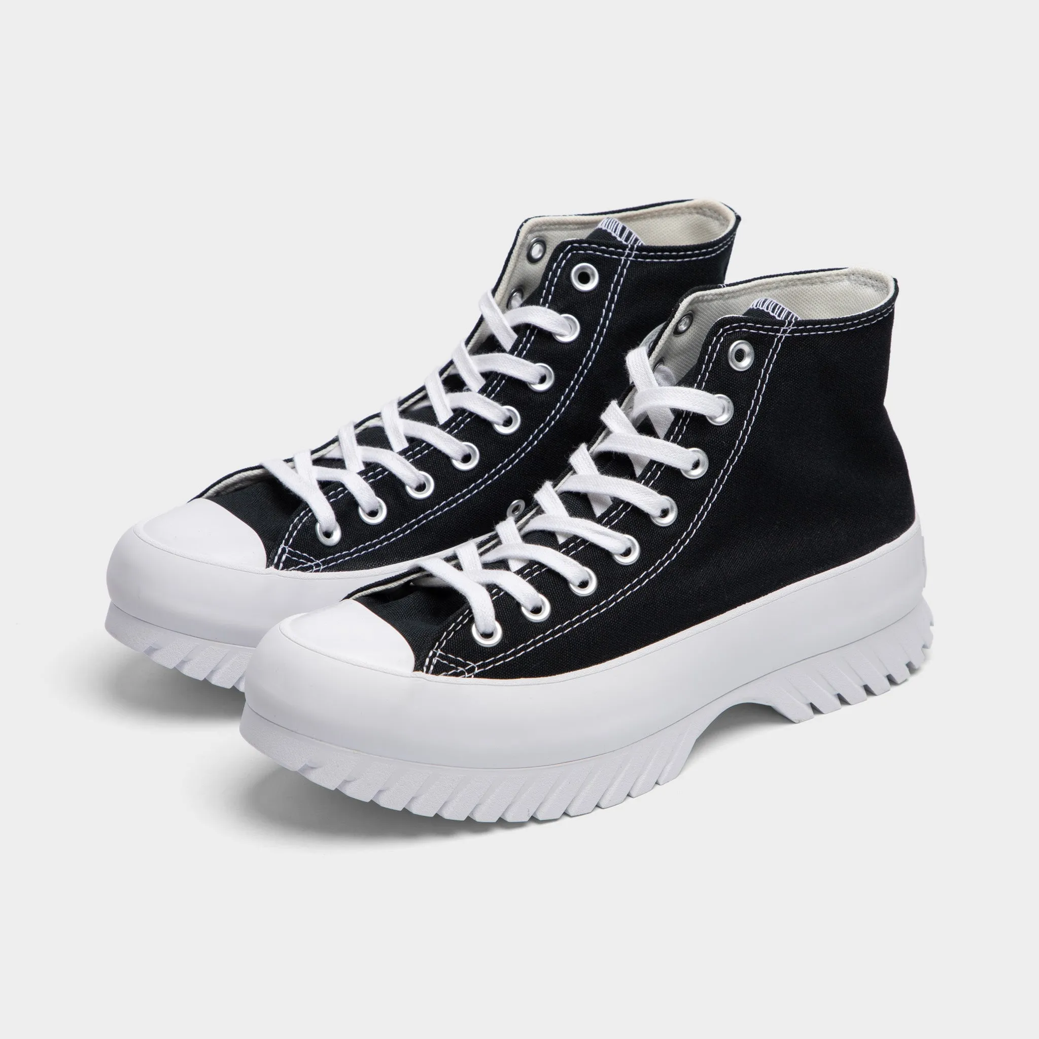 Converse Chuck Taylor All Star Lugged 2.0 Noir / Aigrette - Chaussures Converse Blanc