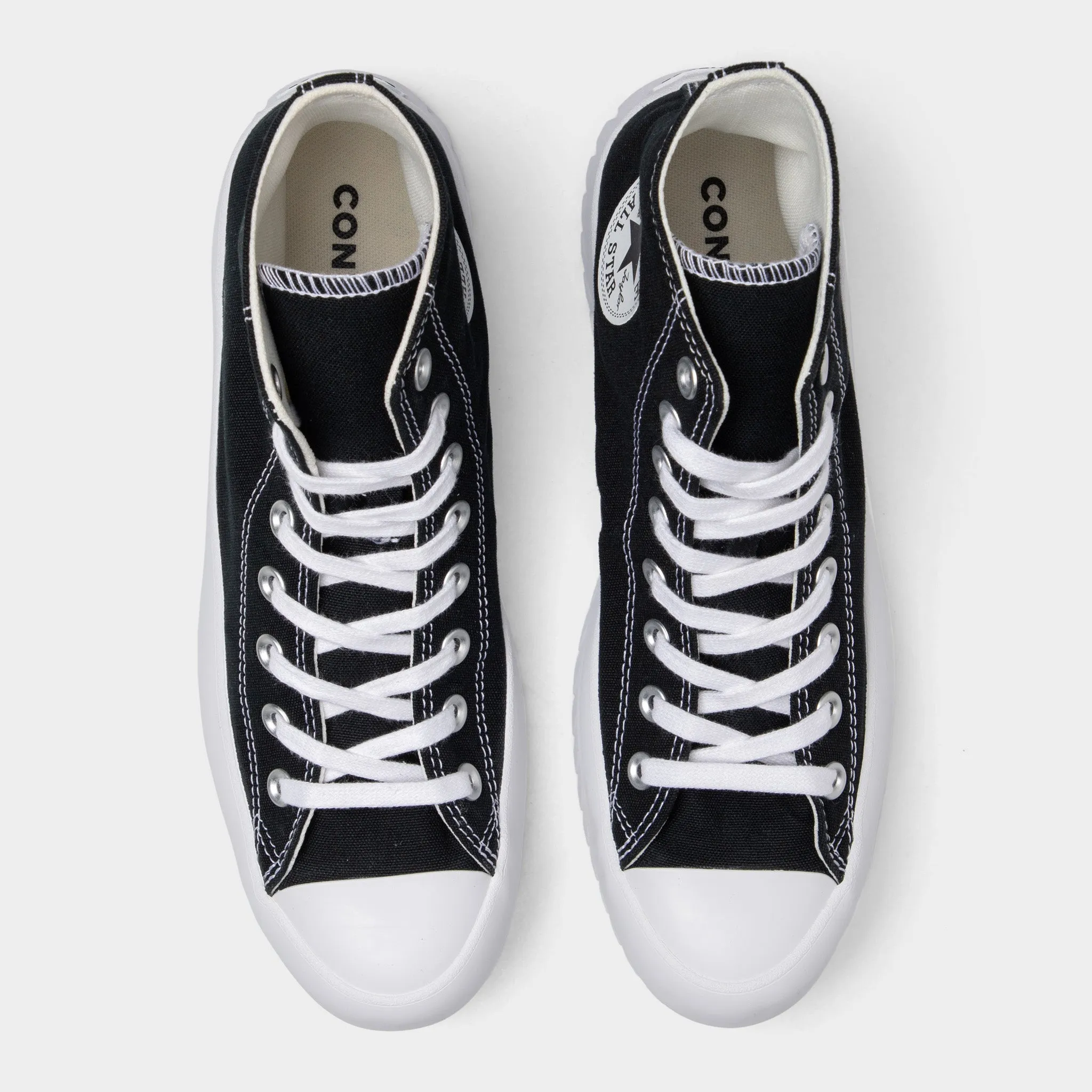 Converse Chuck Taylor All Star Lugged 2.0 Noir / Aigrette - Chaussures Converse Blanc