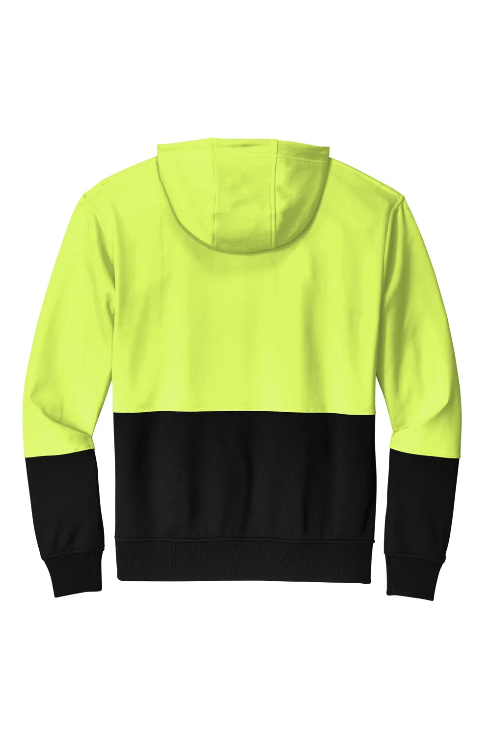 Pull à capuche en polaire pour hommes CornerStone avec poche kangourou - Jaune de sécurité, évacuation de l'humidité et visibilité accrue