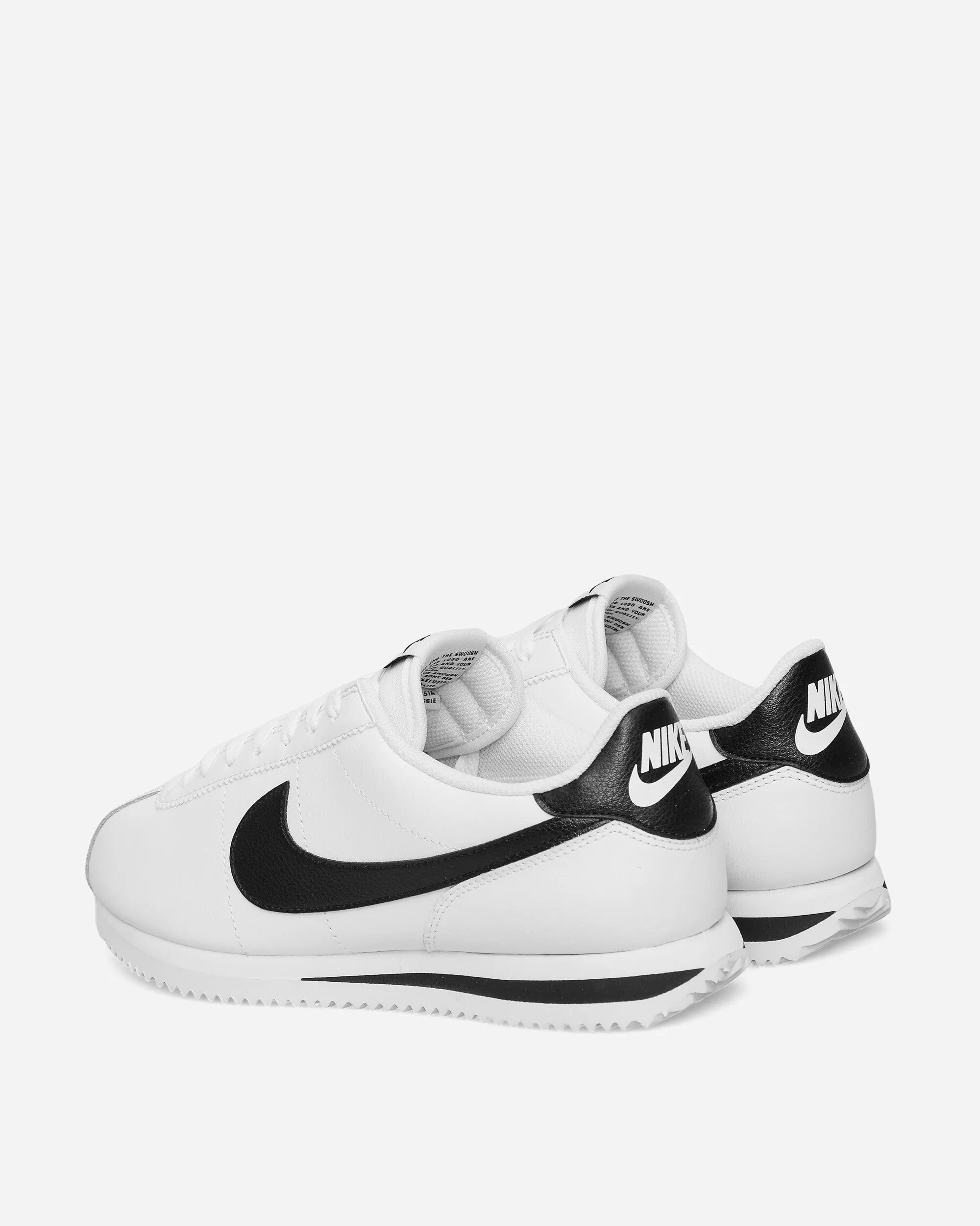 Baskets en cuir Cortez Blanc / Noir