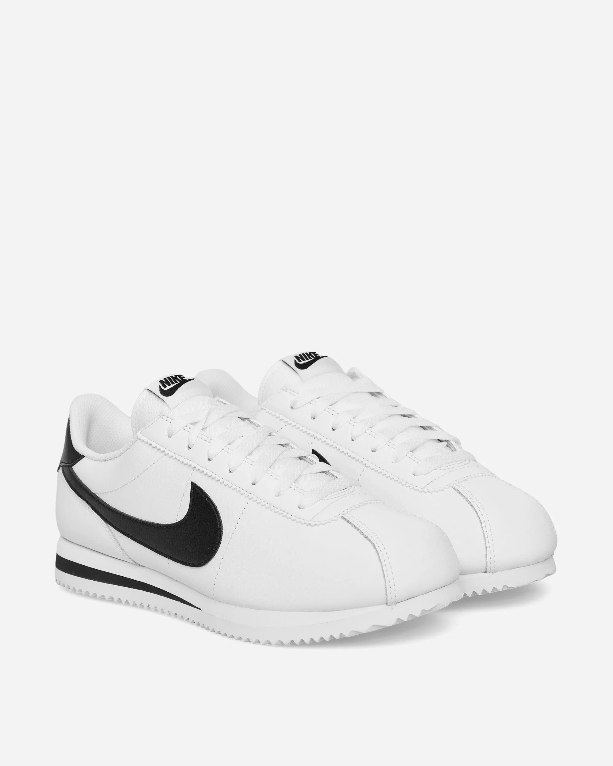 Baskets en cuir Cortez Blanc / Noir