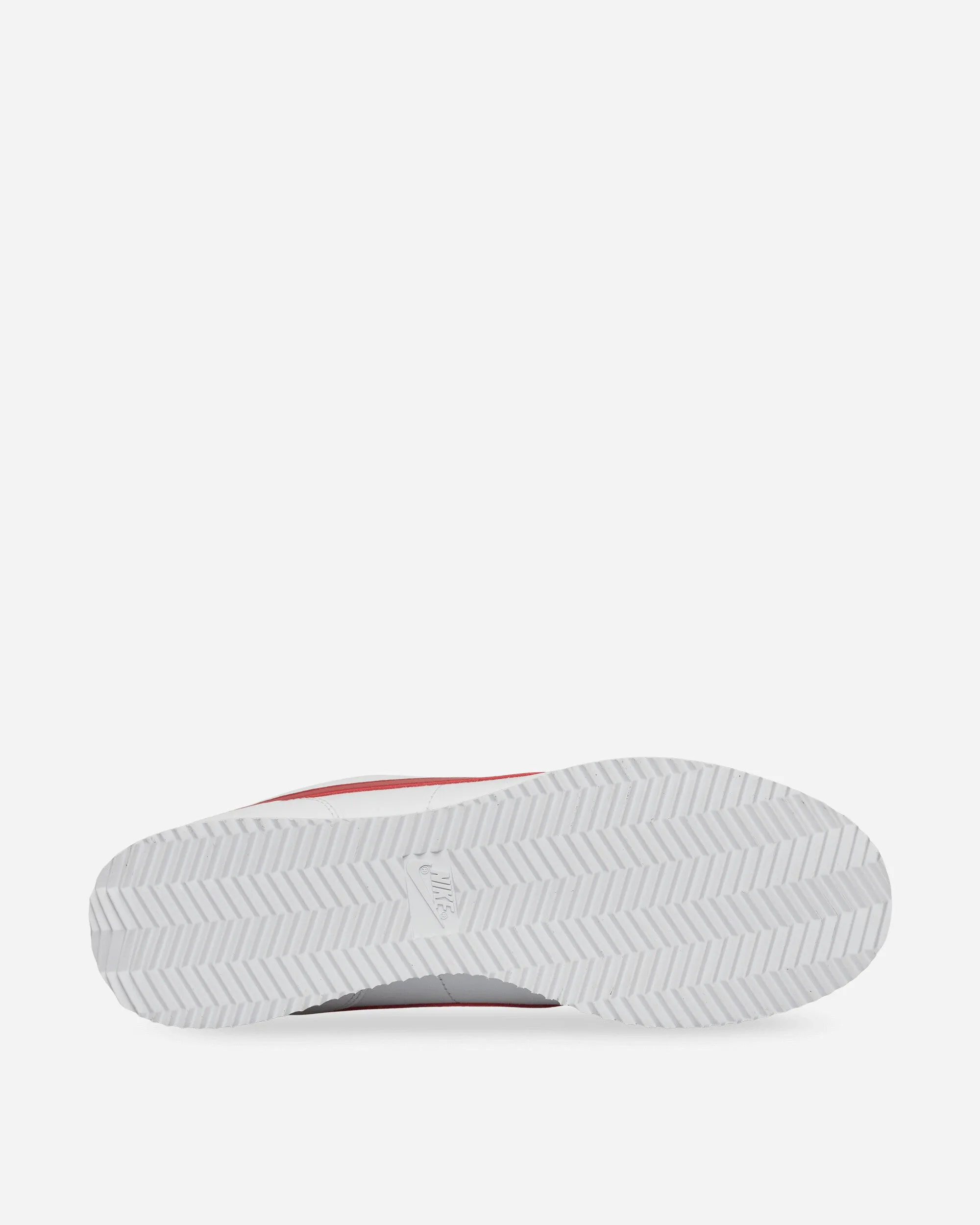 Baskets en cuir Cortez Blanc / Rouge universitaire