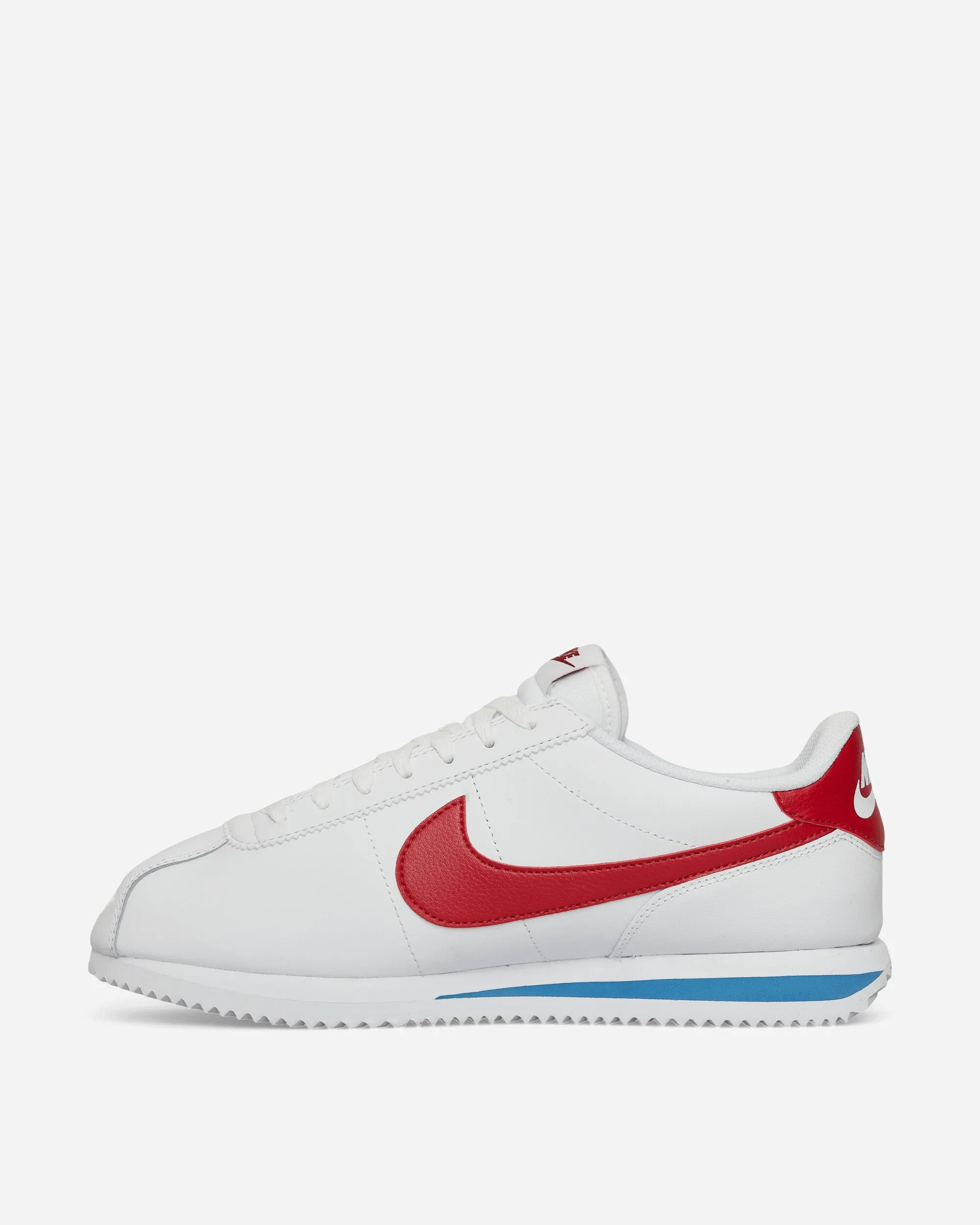 Baskets en cuir Cortez Blanc / Rouge universitaire