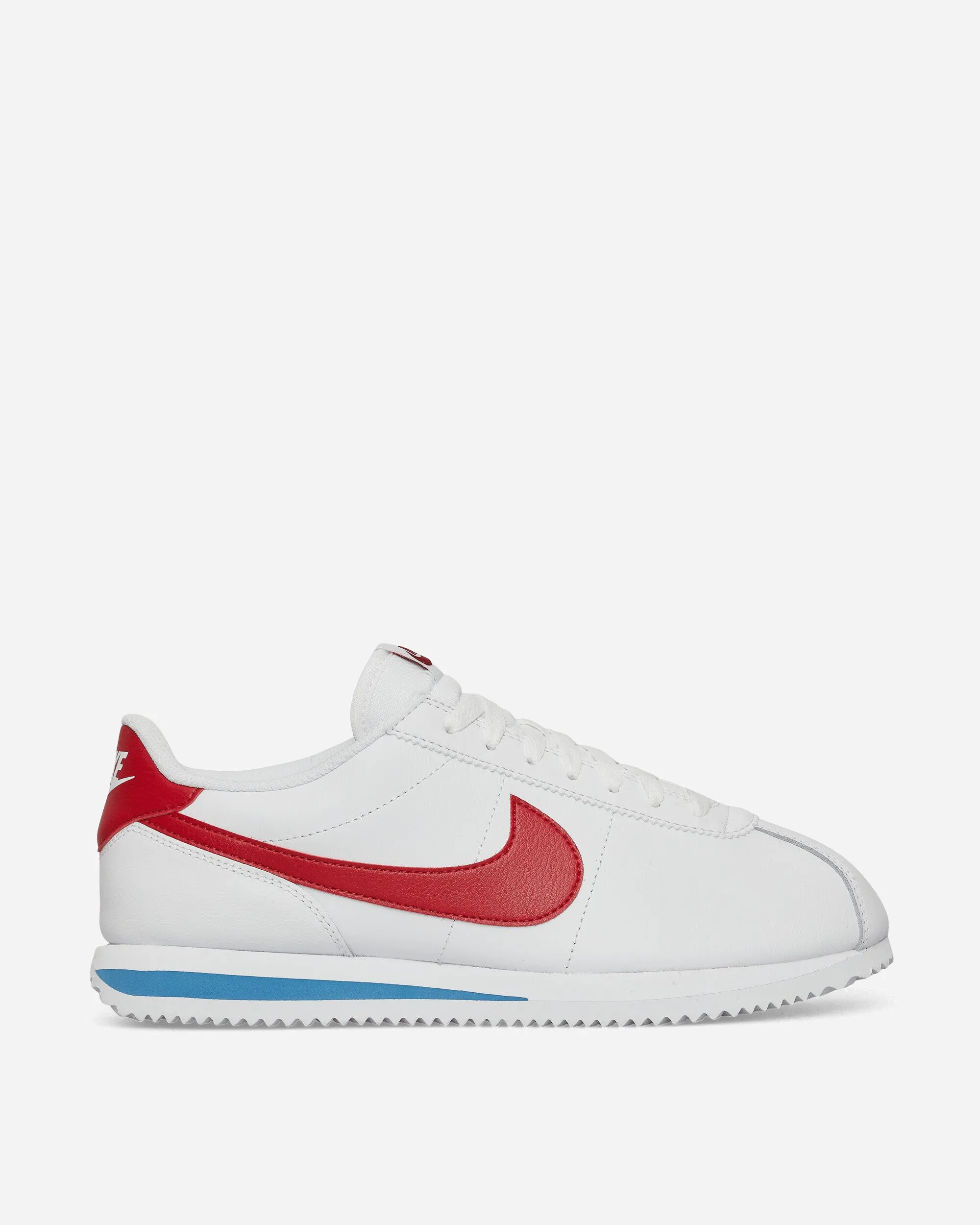Baskets en cuir Cortez Blanc / Rouge universitaire