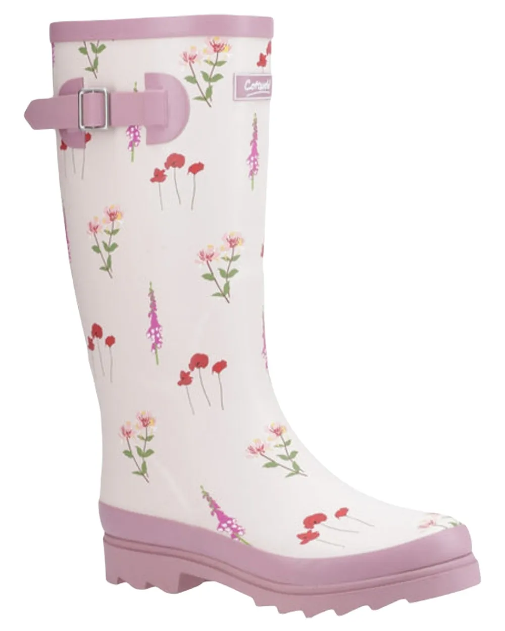 Bottes hautes pour femmes à motifs fleurs sauvages Cotswold - Chaussures Cotswold