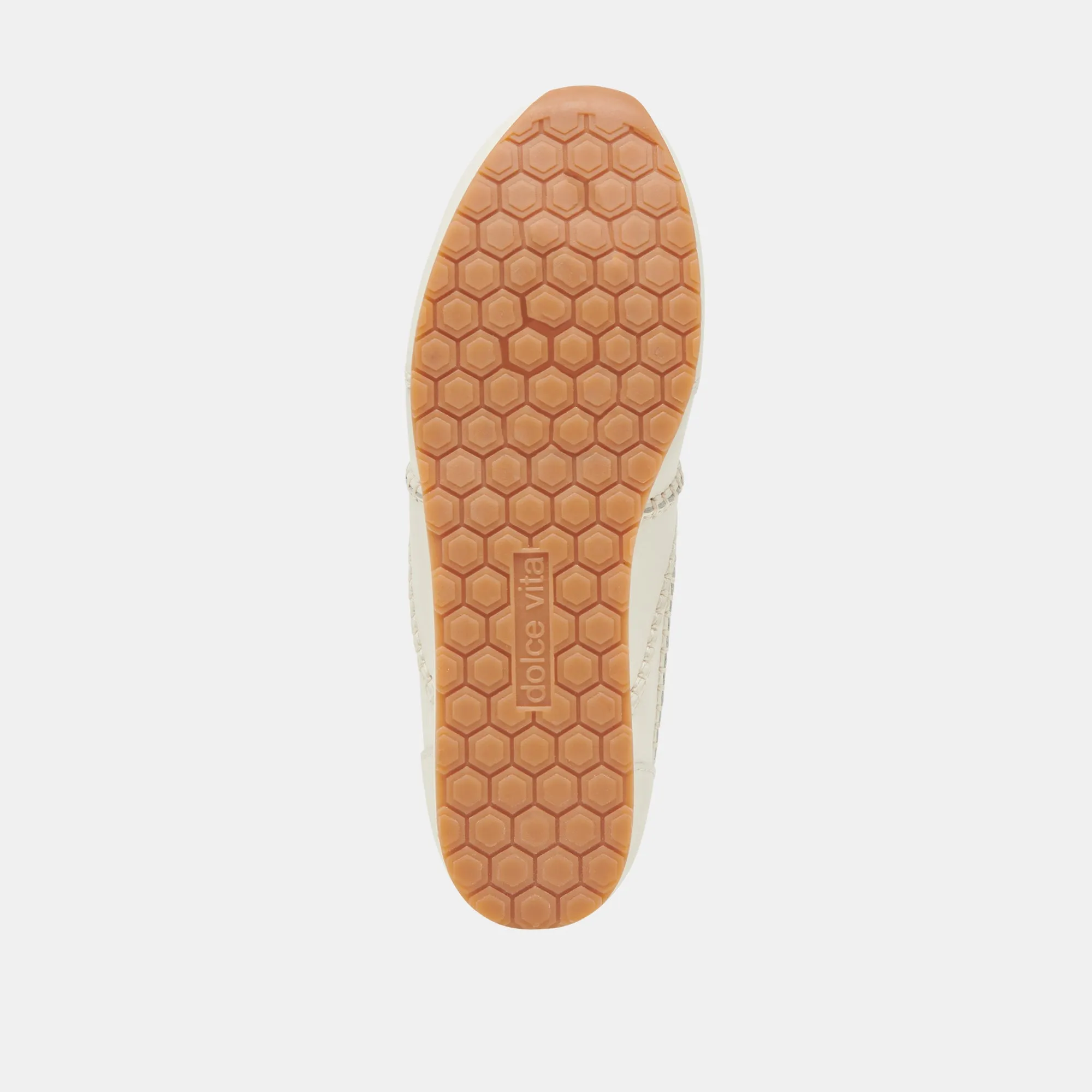 DELANY SNEAKERS CUIR BLANC CASSÉ