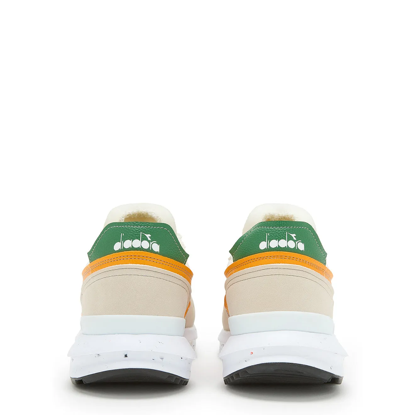 Diadora Femme Kmaro 42 ACBC Chaussures de Sport Super Blanc / Jaune de Cadmium