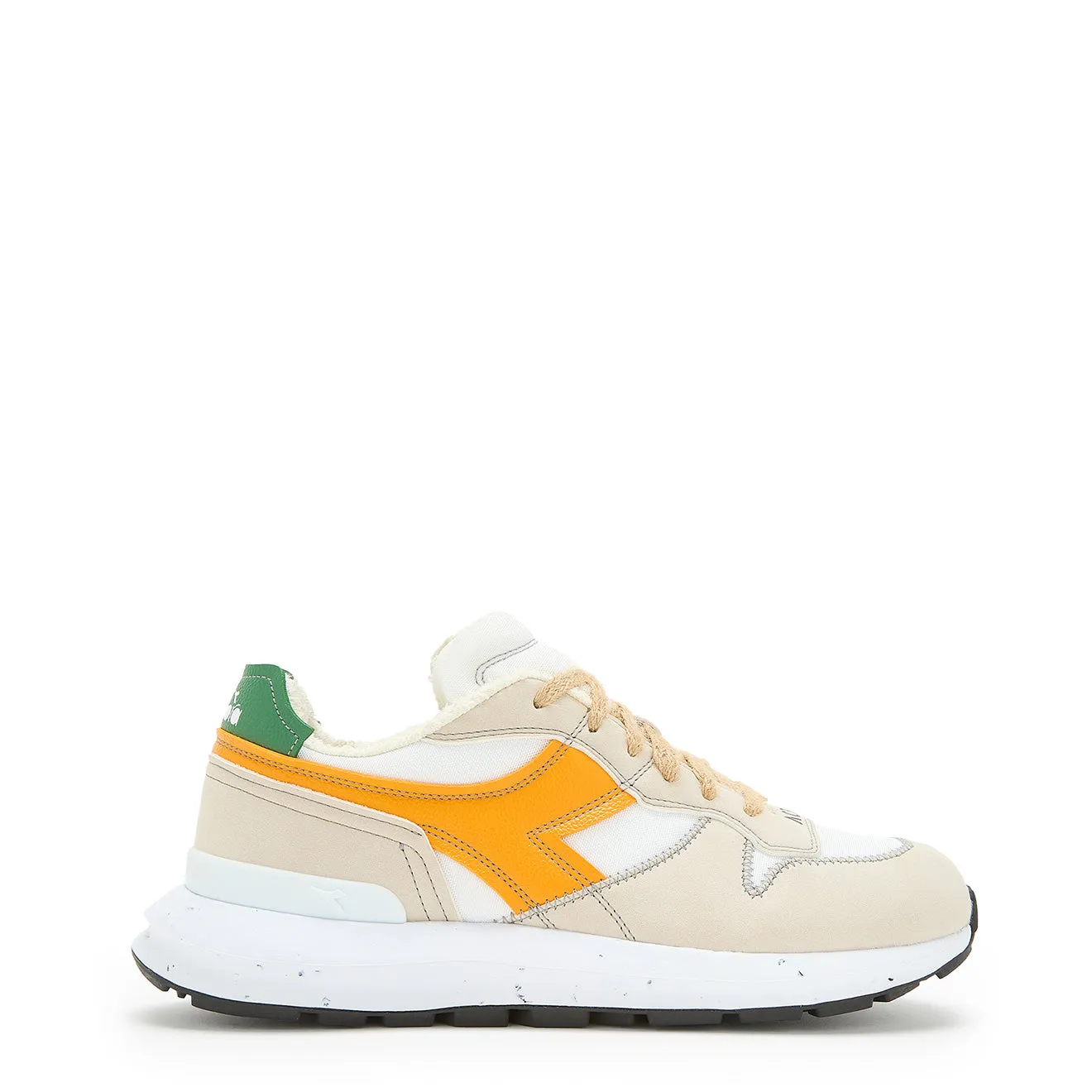 Diadora Femme Kmaro 42 ACBC Chaussures de Sport Super Blanc / Jaune de Cadmium