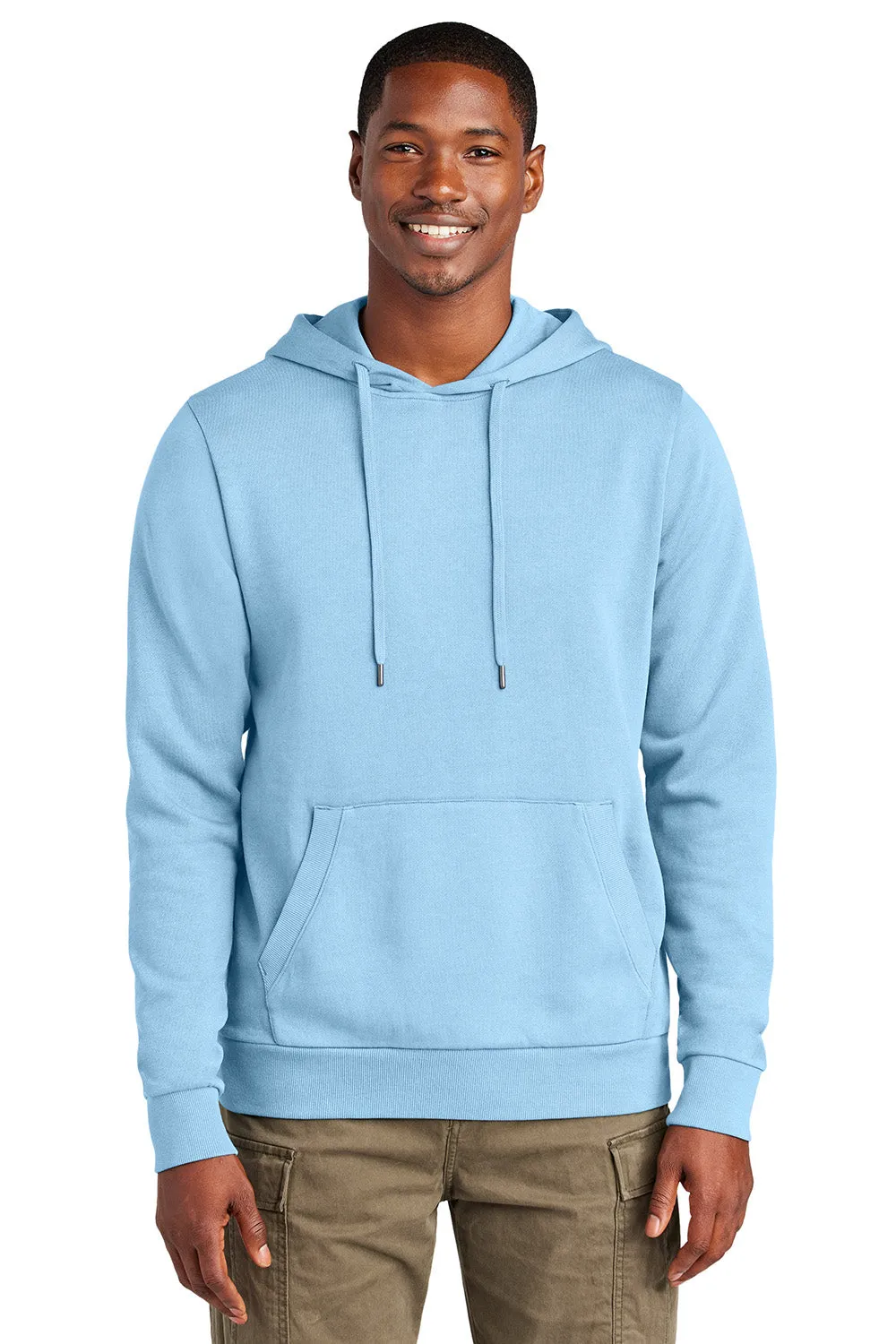 Pull à capuche en polaire pour homme du district avec poche kangourou - Bleu patrimoine
