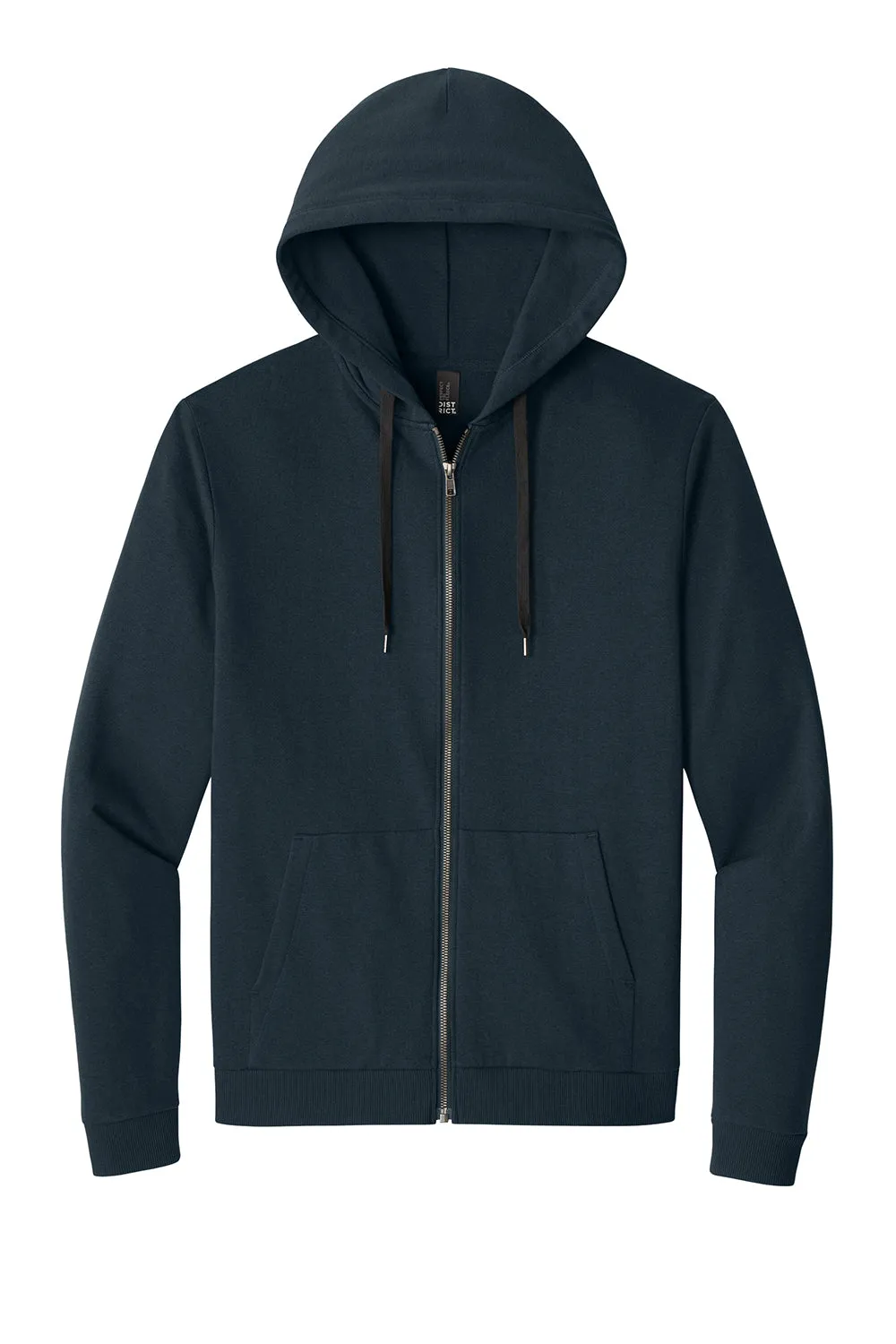 Pull à capuche en tri-polaire parfait pour hommes avec fermeture éclair complète et poches - Nouveau bleu marine