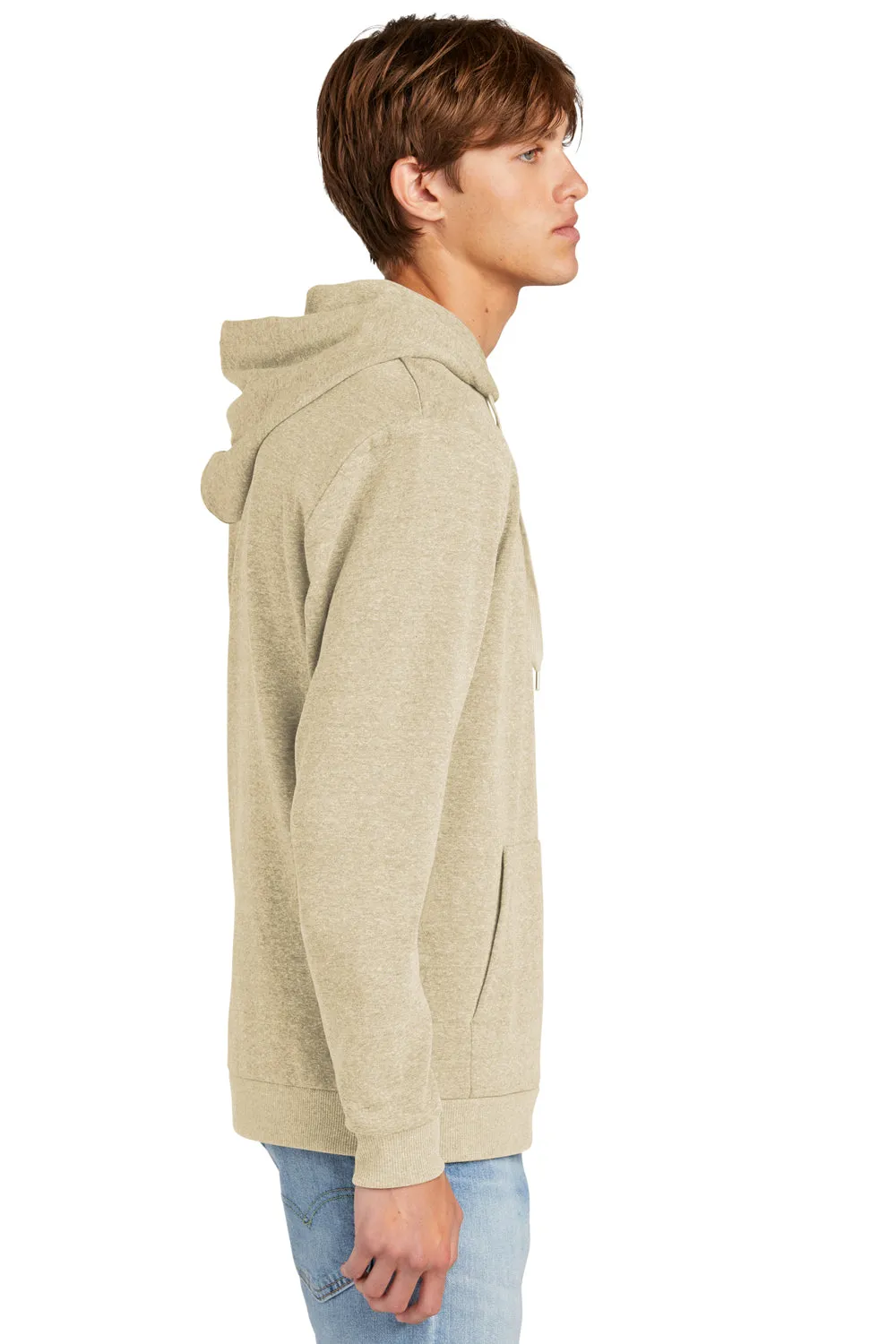 Pull à capuche parfait pour hommes en tri-polaire avec poche kangourou - Désert beige chiné