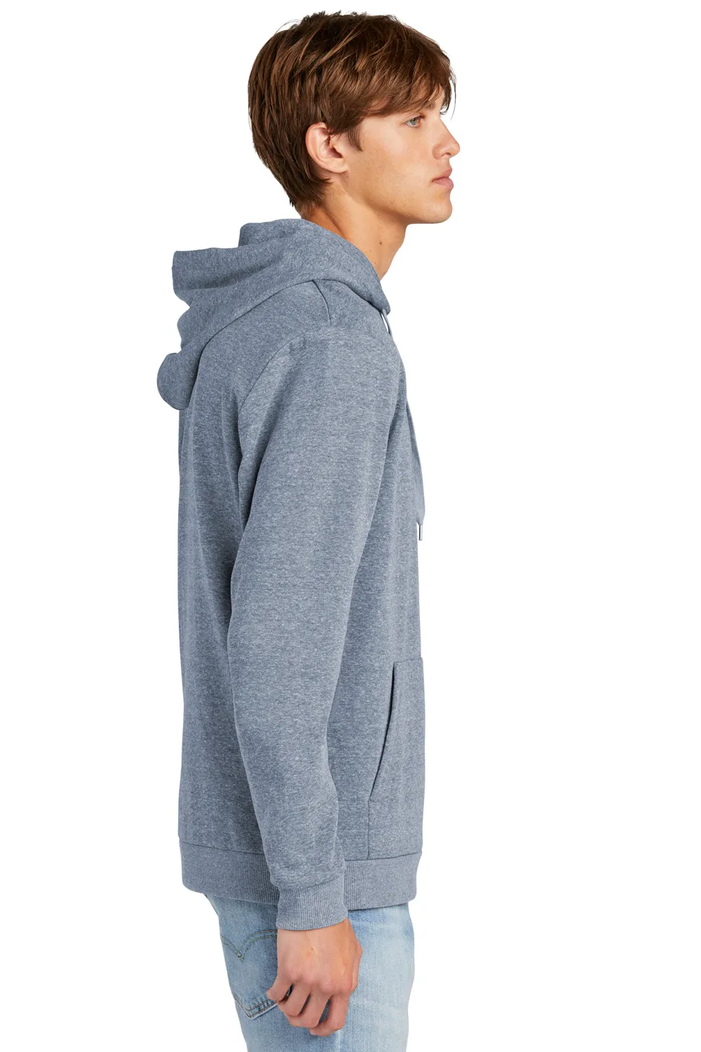 Pull à capuche parfait pour hommes en tri polaire avec poche kangourou - Bleu marine givré