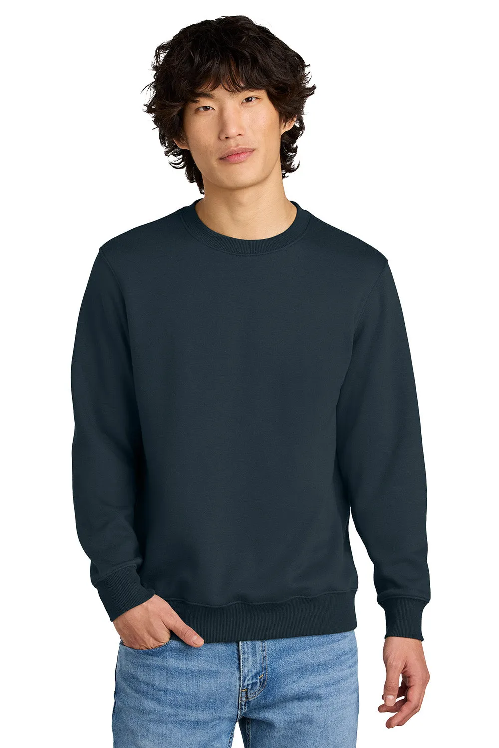 Pull en polaire District pour homme - Poids idéal - Nouveau bleu marine