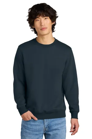 District Mens Perfect Weight Fleece Crewneck Sweatshirt - New Navy Blue