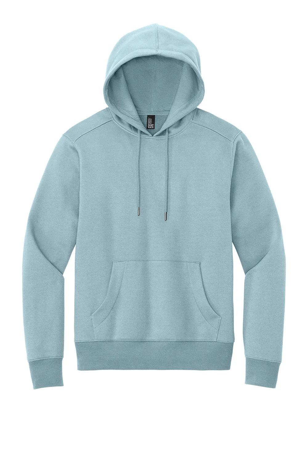Pull à capuche en polaire parfait pour le poids des hommes du District avec poche kangourou - Bleu brumeux