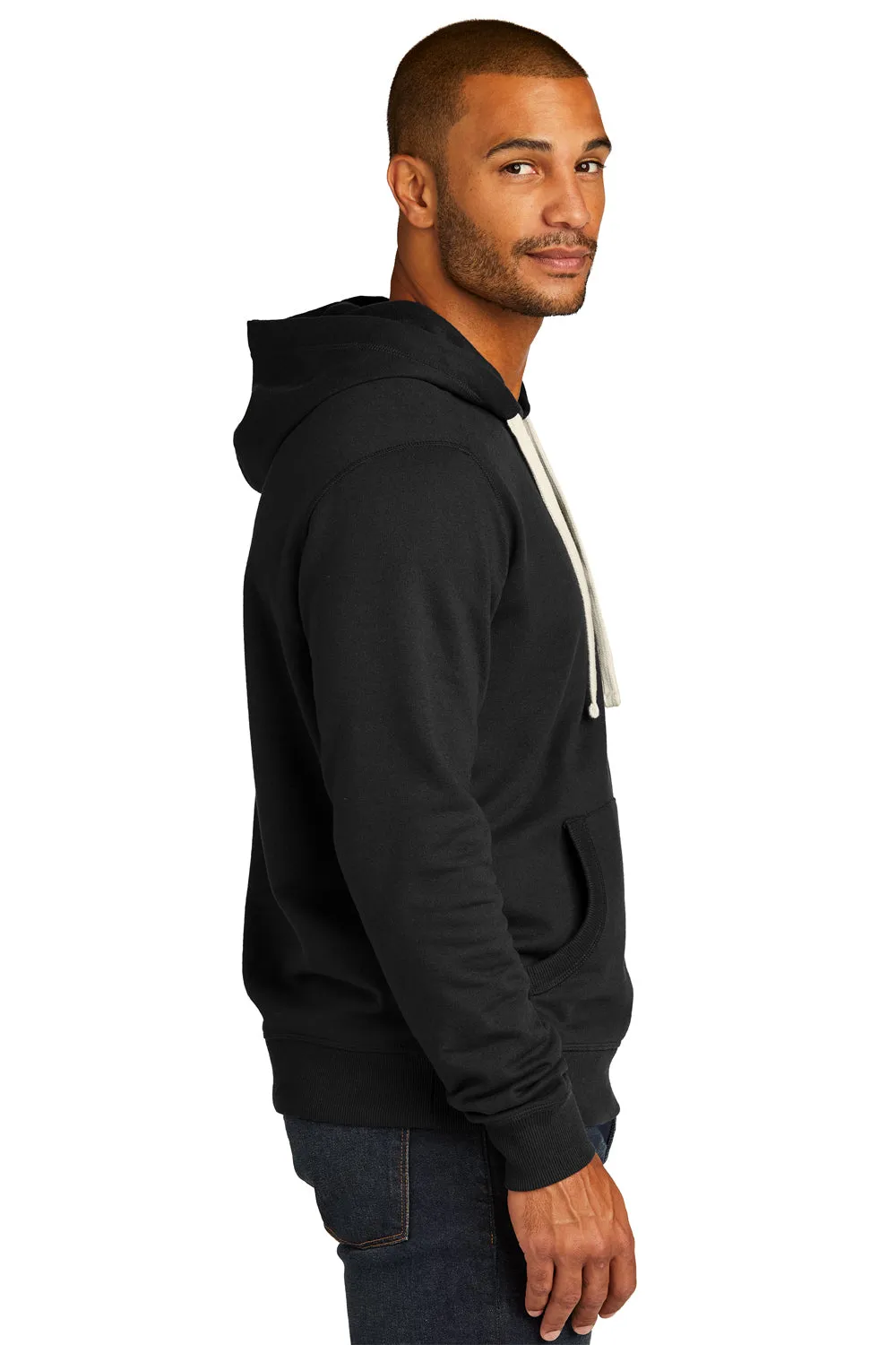 Pull à capuche en polaire District Mens avec poche kangourou - Noir