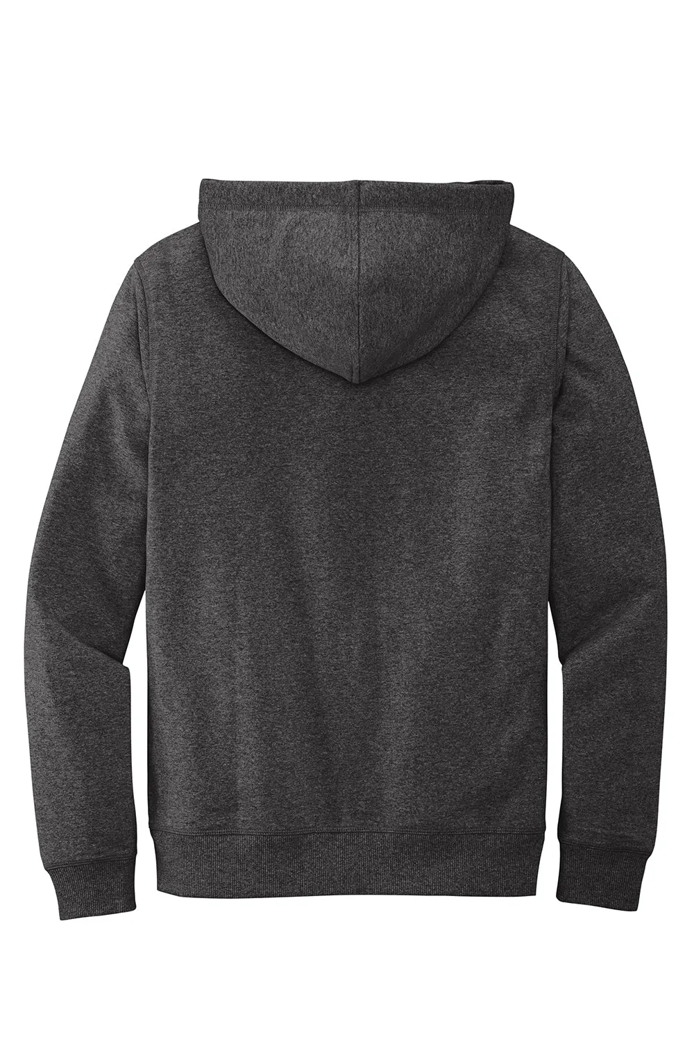 Pull à capuche en polaire pour homme District avec poche kangourou - Gris charbon chiné