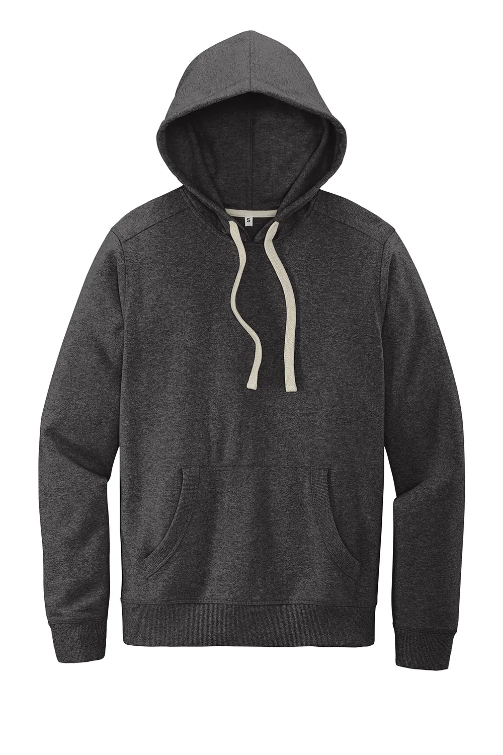 Pull à capuche en polaire pour homme District avec poche kangourou - Gris charbon chiné