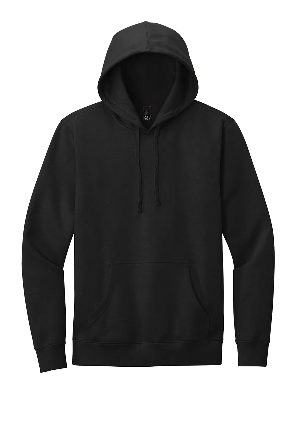Pull à capuche en polaire très important pour hommes District avec poche kangourou - Noir