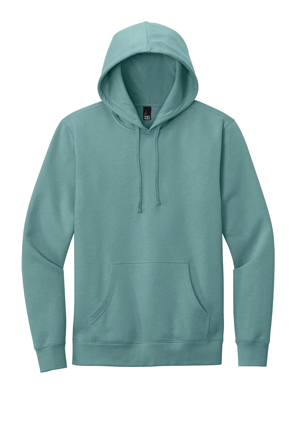 Pull à capuche en polaire très important pour hommes District avec poche kangourou - Bleu eucalyptus
