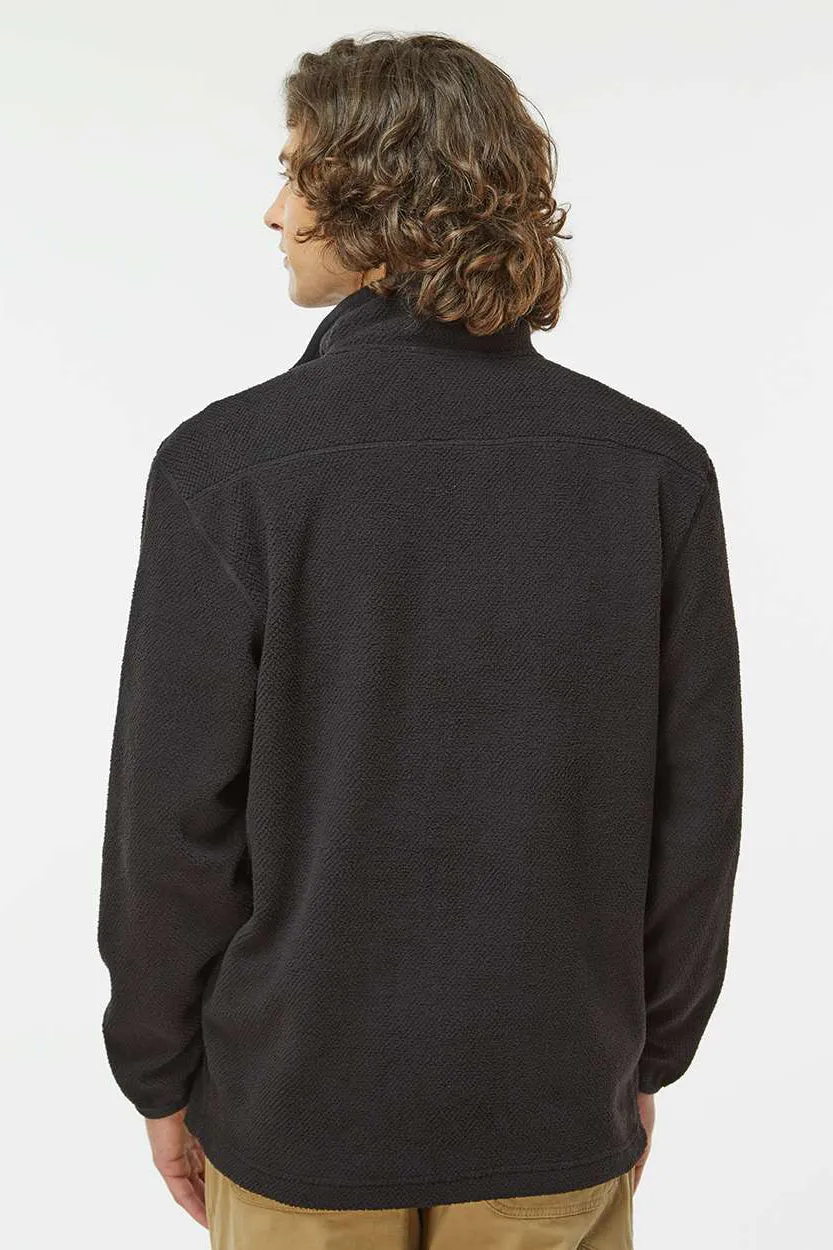Pull en polaire anti-statique Dri Duck pour hommes Timber Mountain avec poche kangourou - Noir