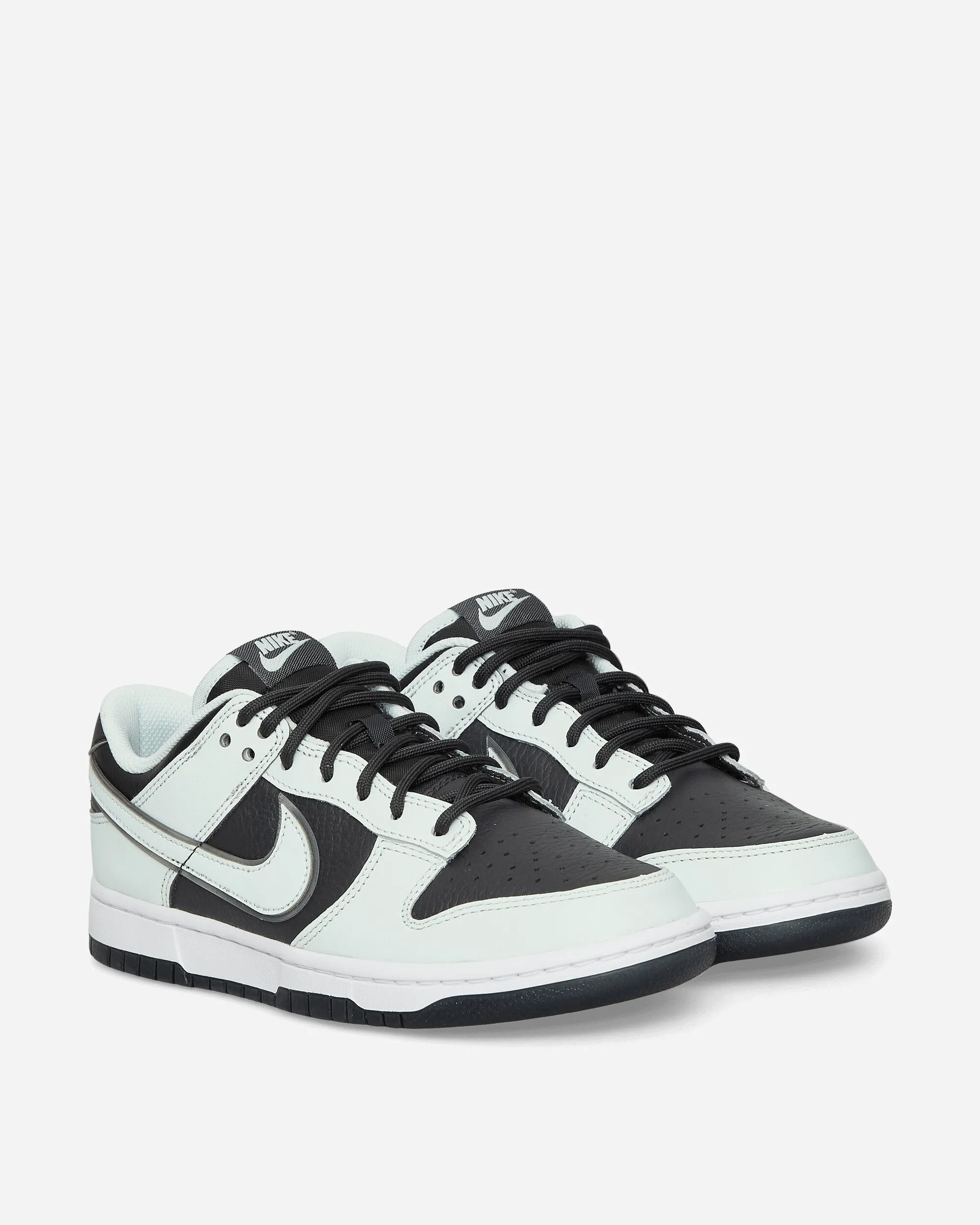 Baskets Dunk Low Retro Premium Gris Fumée Foncé / Blanc / Vert Pâle