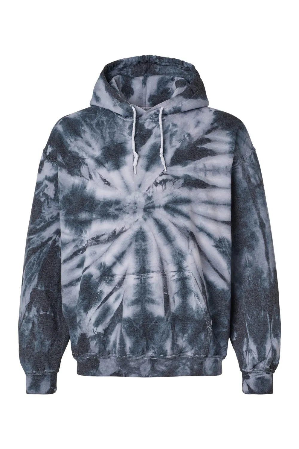 Dyenomite Sweat à capuche mélangé pour hommes avec poche kangourou - Cyclone noir