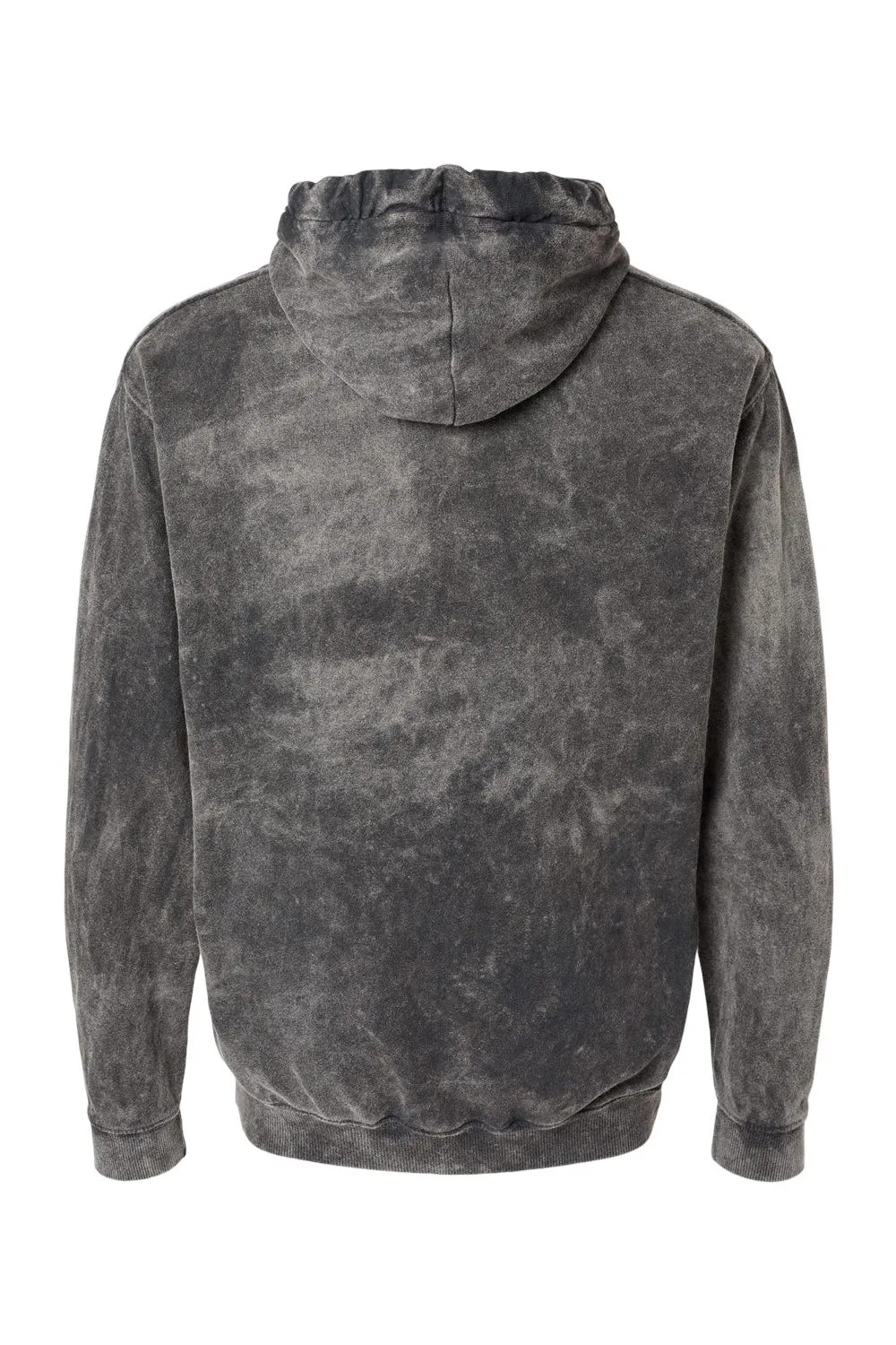 Dyenomite Sweat à capuche premium en polaire pour hommes avec poche kangourou - Lavage minéral gris