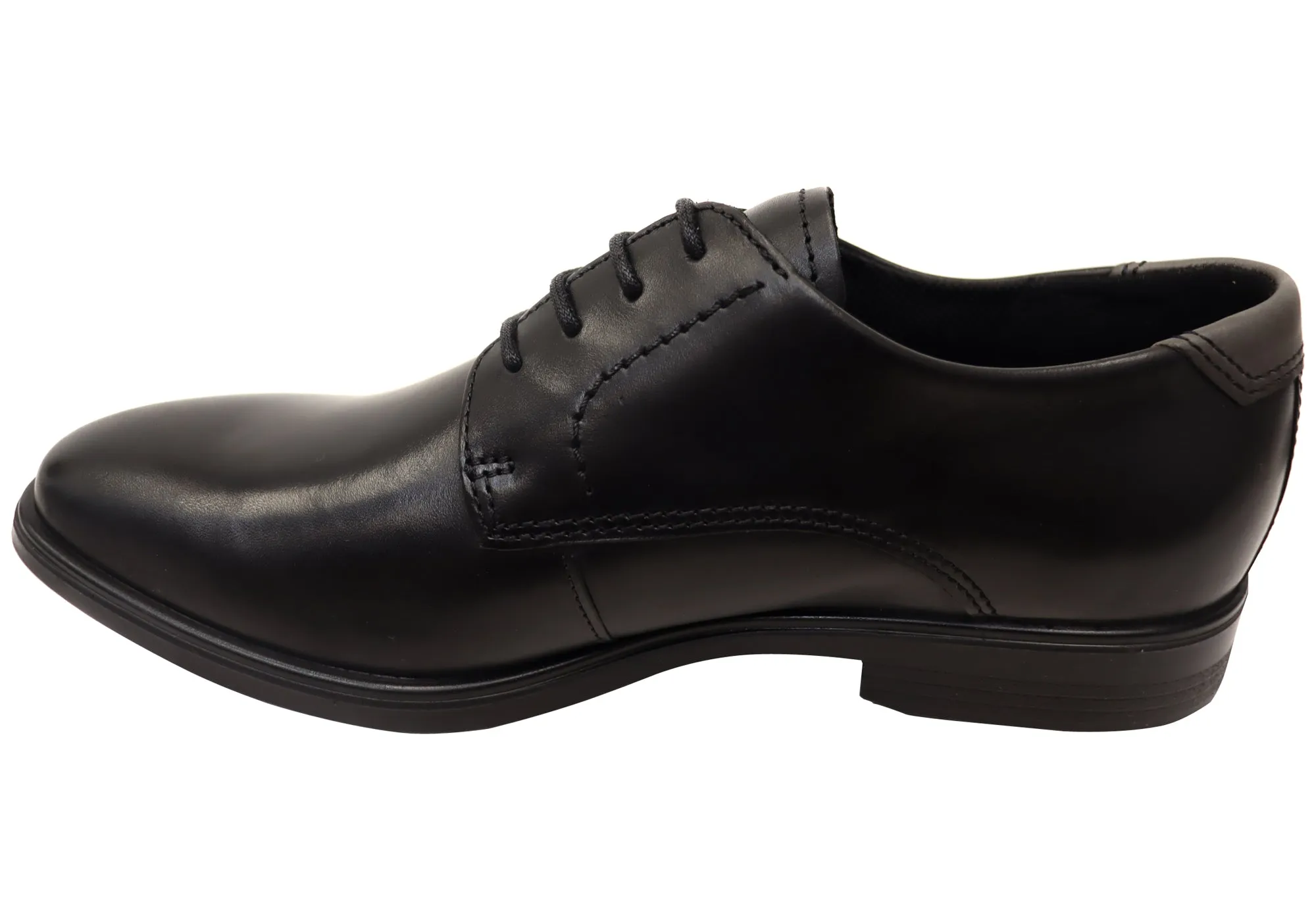 ECCO Chaussures habillées confortables en cuir pour homme Melbourne à lacets