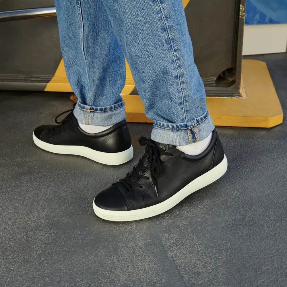 Ecco Soft 7 City Sneaker pour Homme en Noir