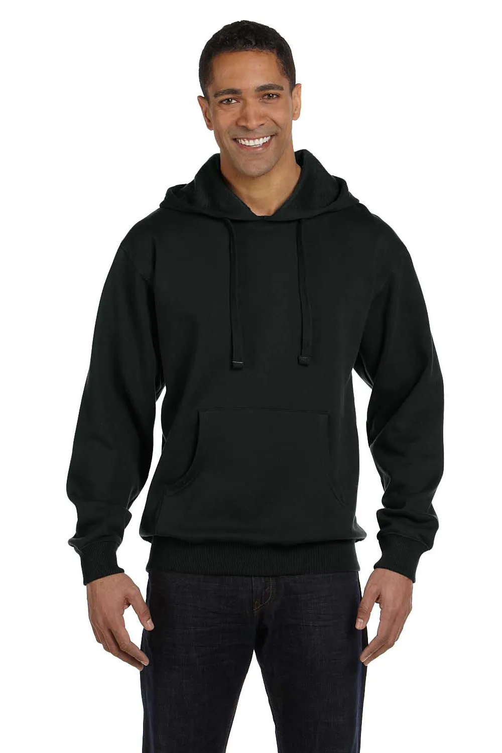 Econscious Sweat à capuche pour homme avec poche kangourou - Noir