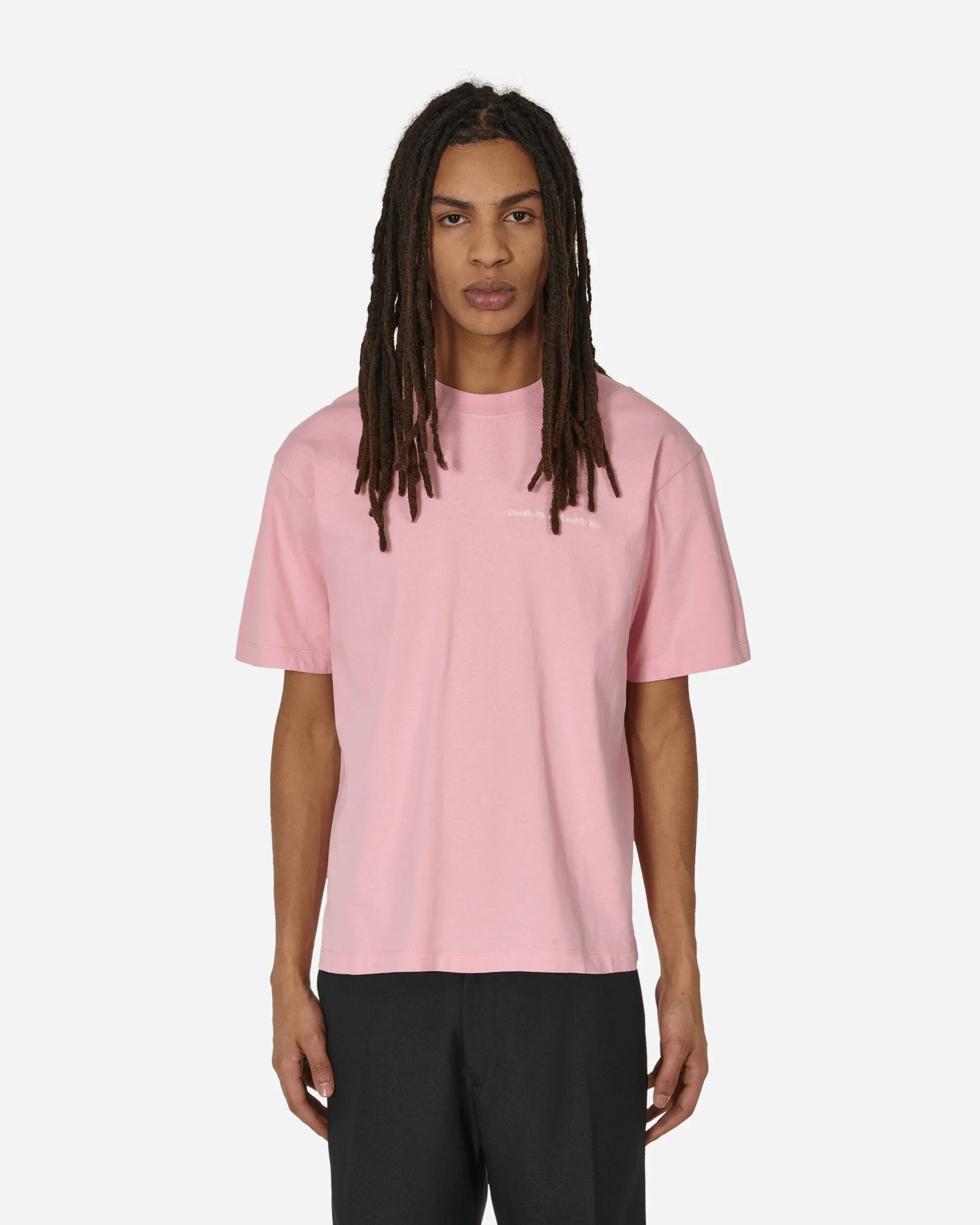 T-shirt à logo brodé rose