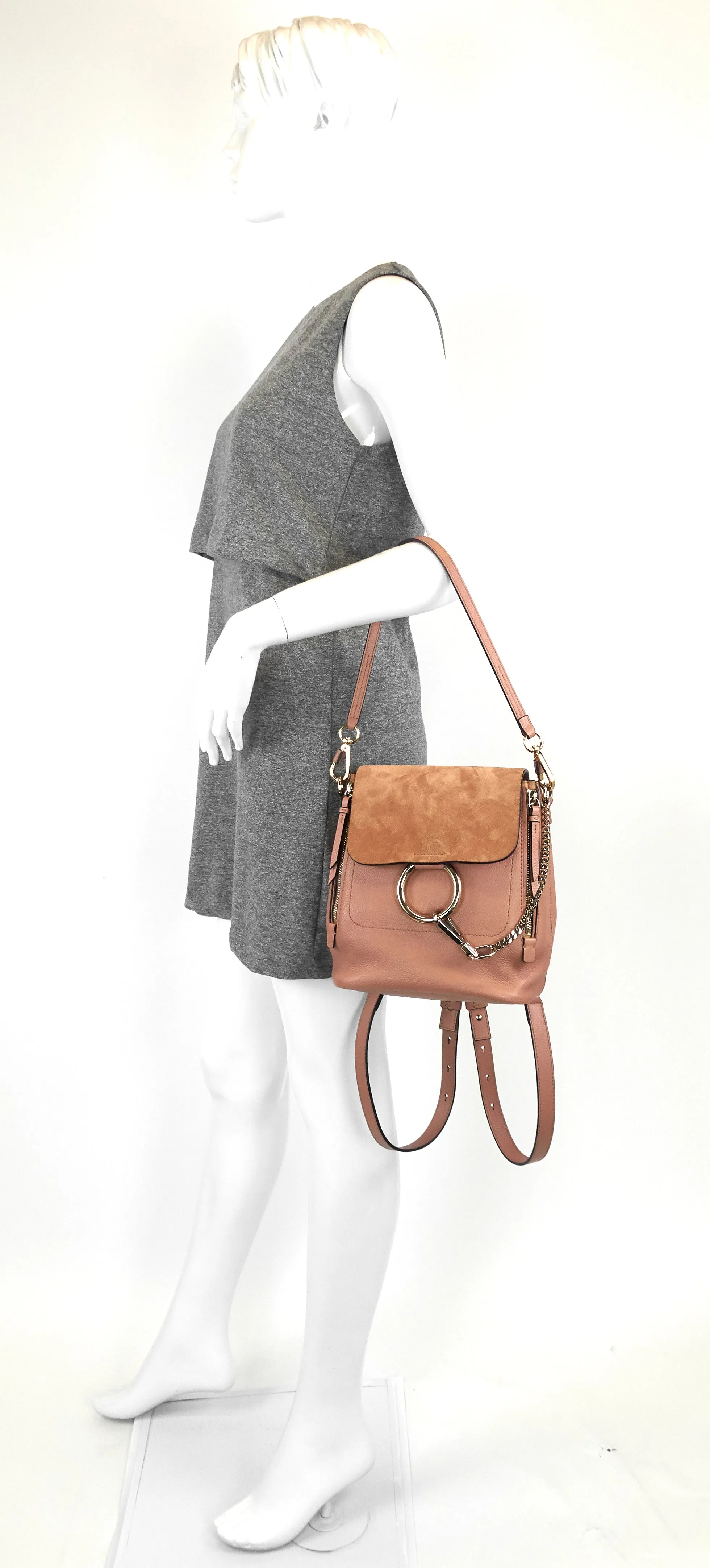 Sac à dos en veau et suède Faye Bags_Chloé