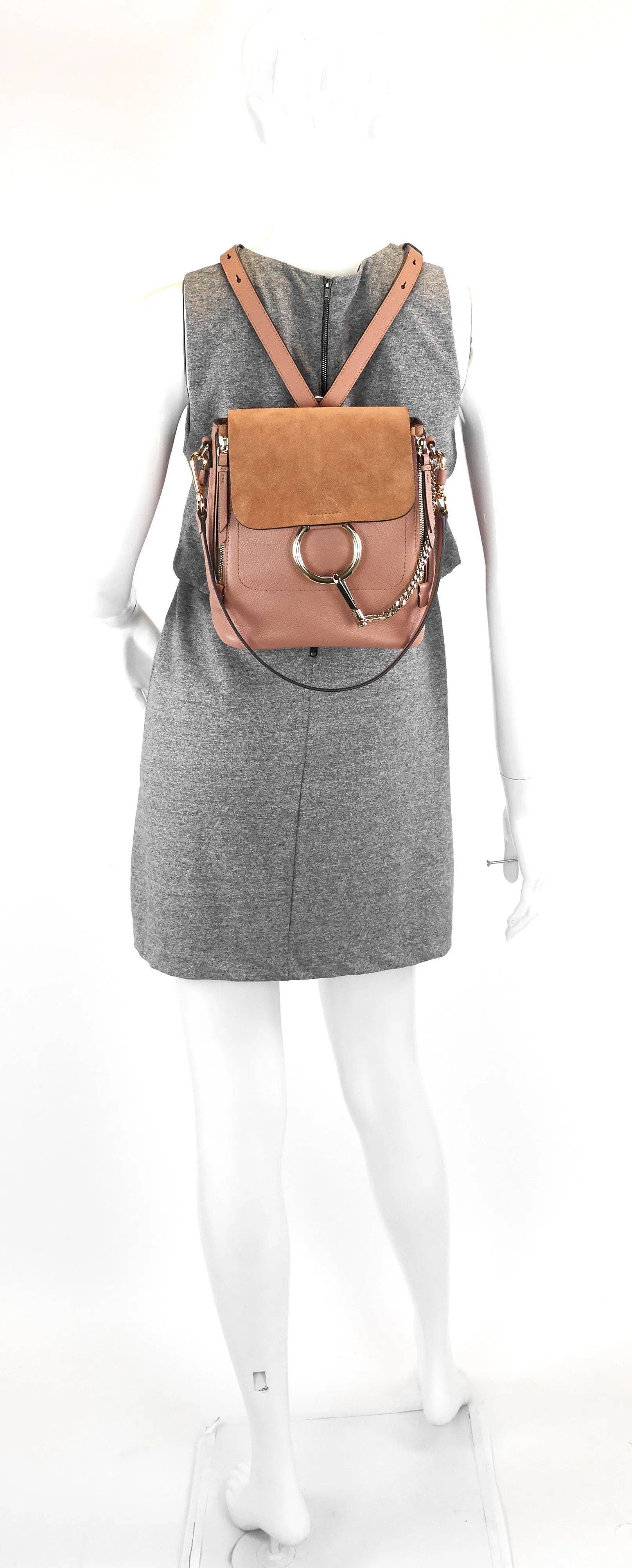 Sac à dos en veau et suède Faye Bags_Chloé