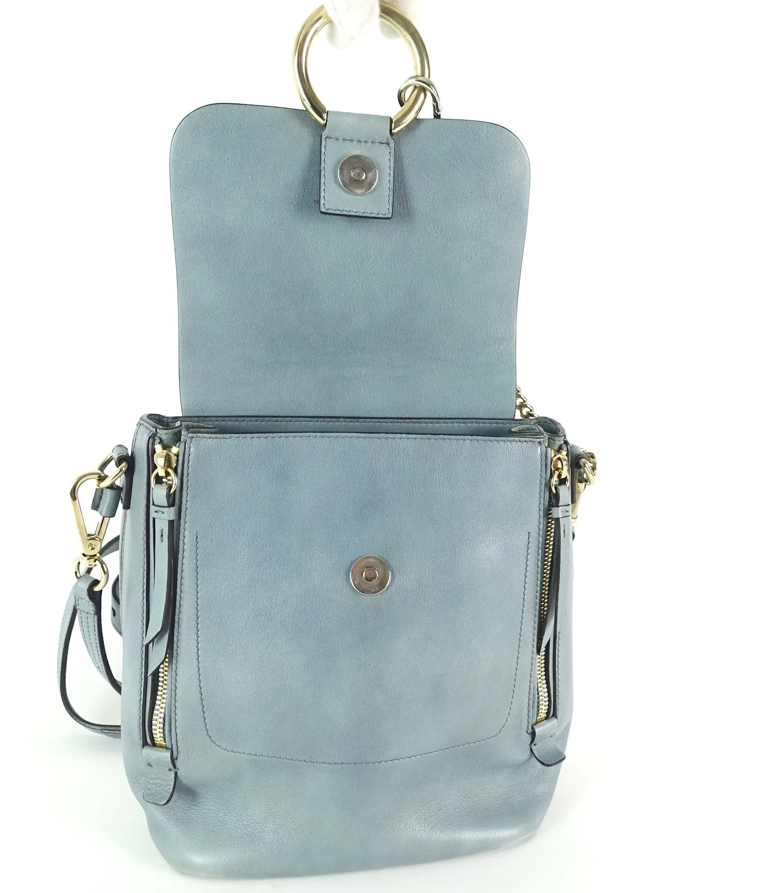 Sac à dos Faye en daim et cuir veau - Chloé