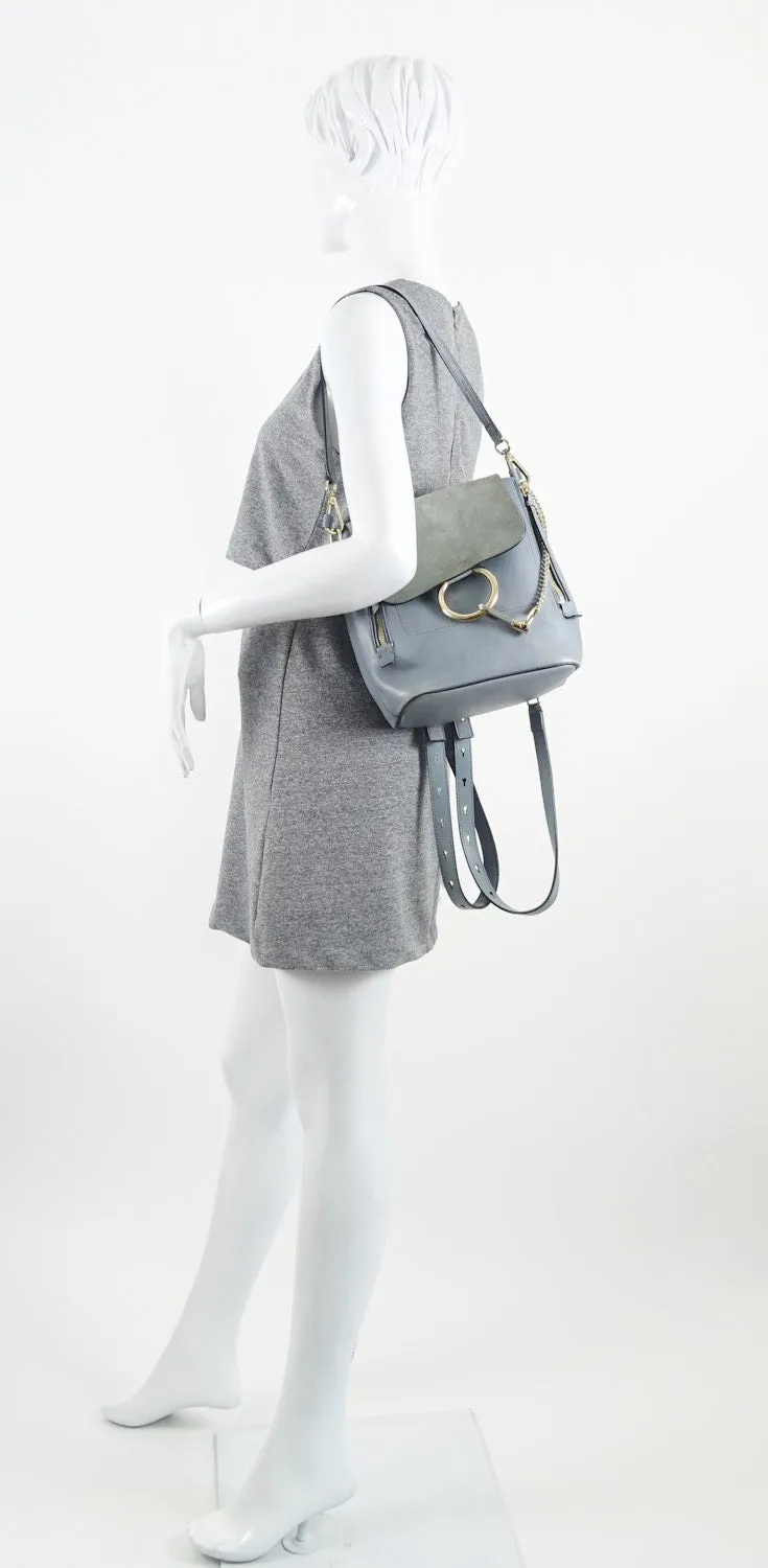 Sac à dos Faye en daim et cuir veau - Chloé